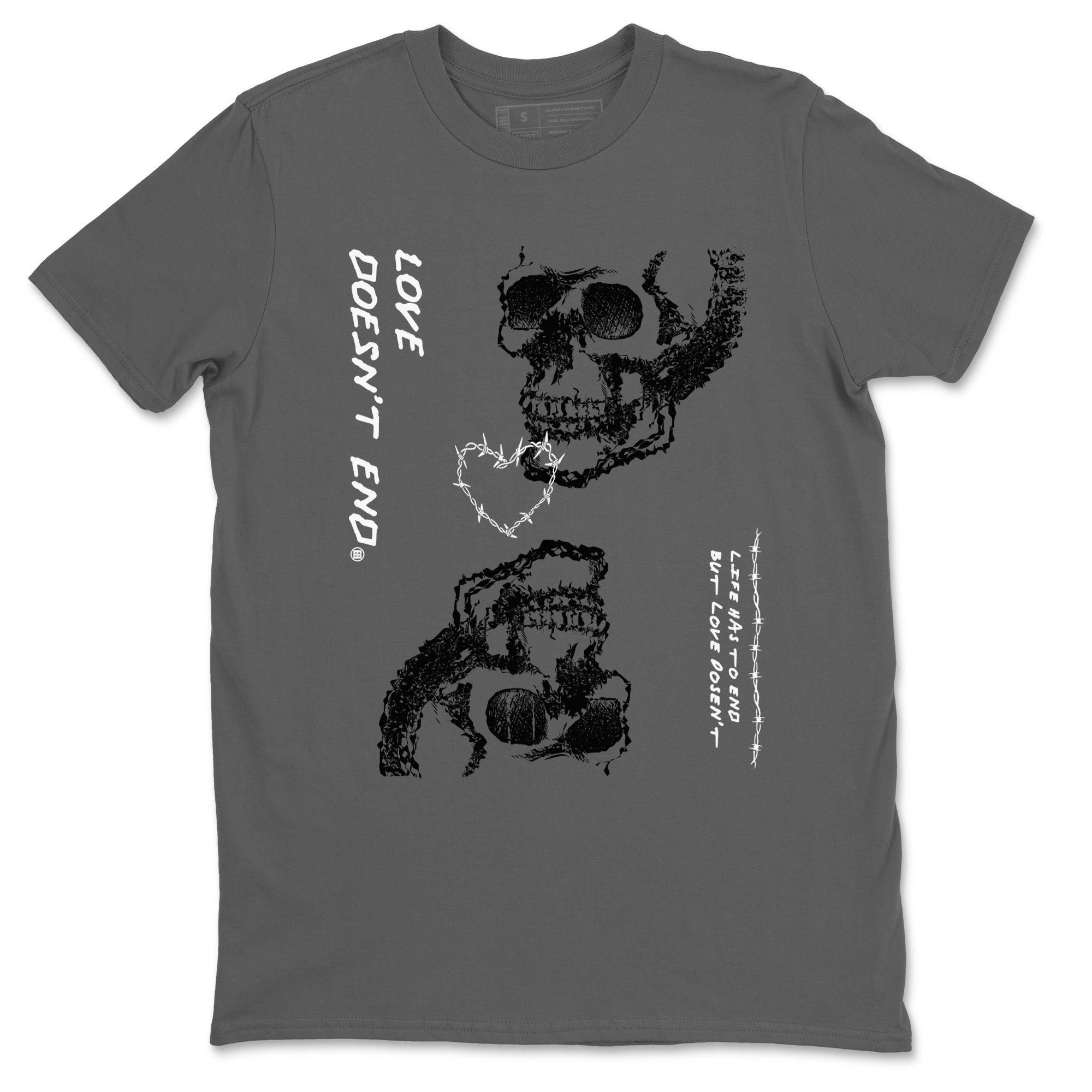 Love Doesn't End Sneaker Tees - Air Jordan 4 White Thunder