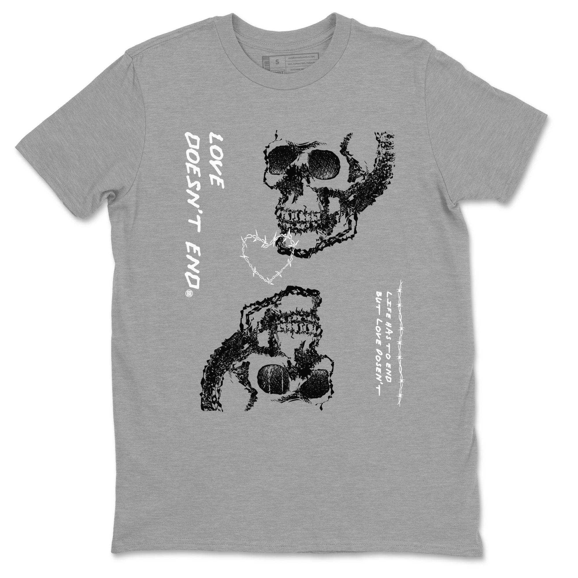 Love Doesn't End Sneaker Tees - Air Jordan 4 White Thunder