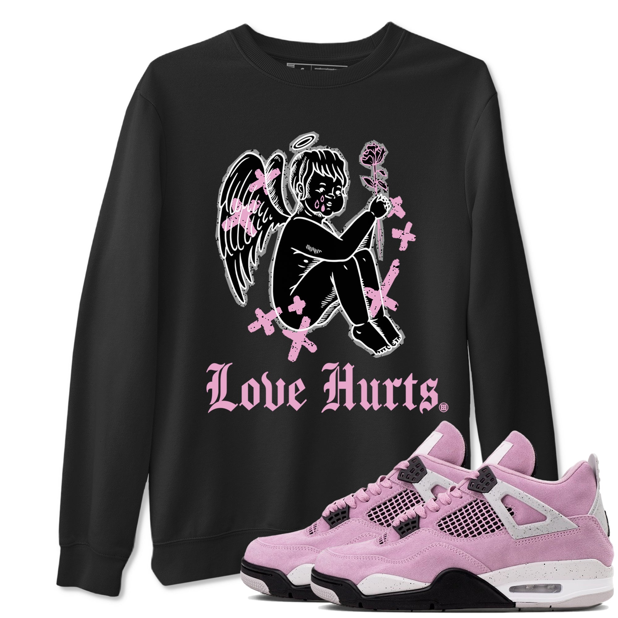 Love Hurts Sneaker Tees - Air Jordan 4 Orchid
