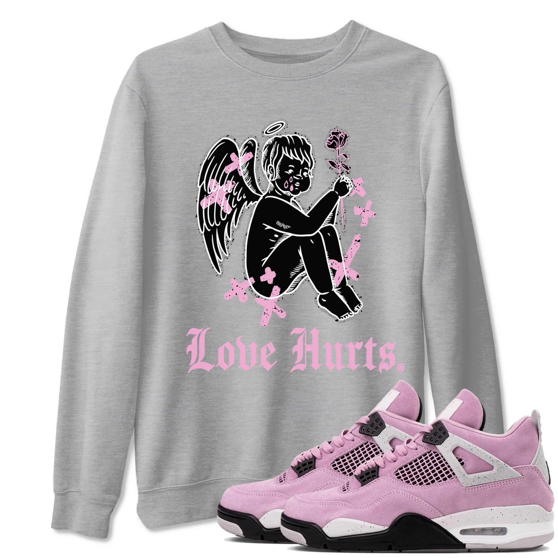 Love Hurts Sneaker Tees - Air Jordan 4 Orchid