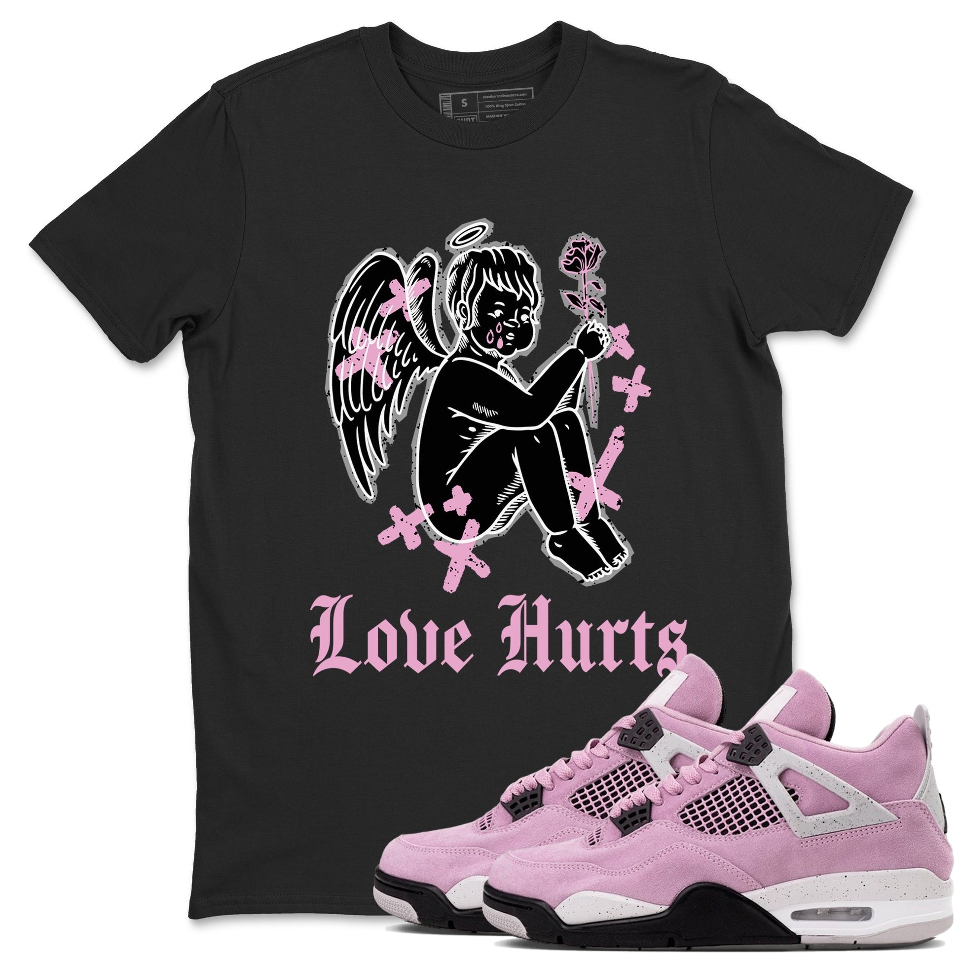 Love Hurts Sneaker Tees - Air Jordan 4 Orchid