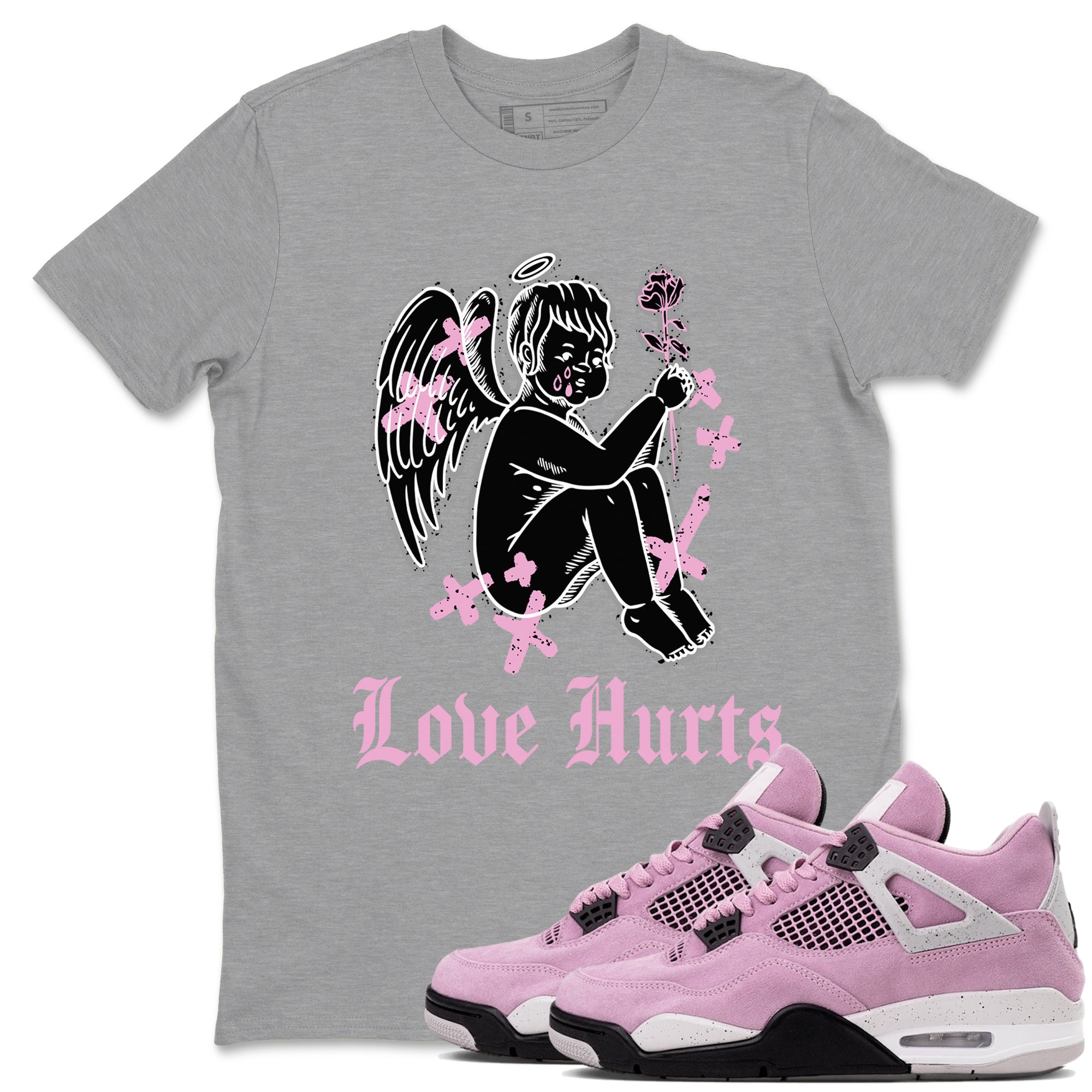 Love Hurts Sneaker Tees - Air Jordan 4 Orchid