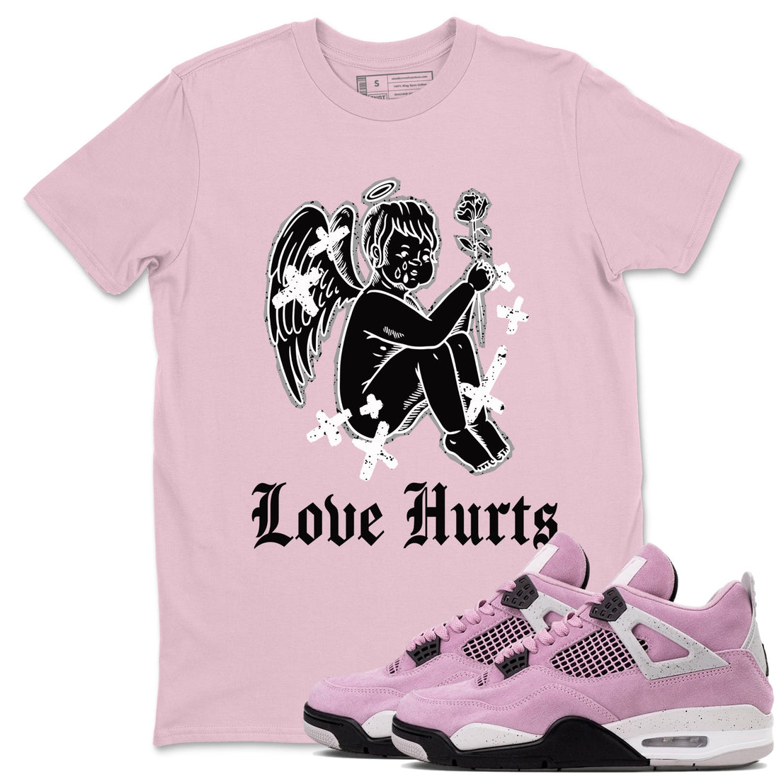 Love Hurts Sneaker Tees - Air Jordan 4 Orchid