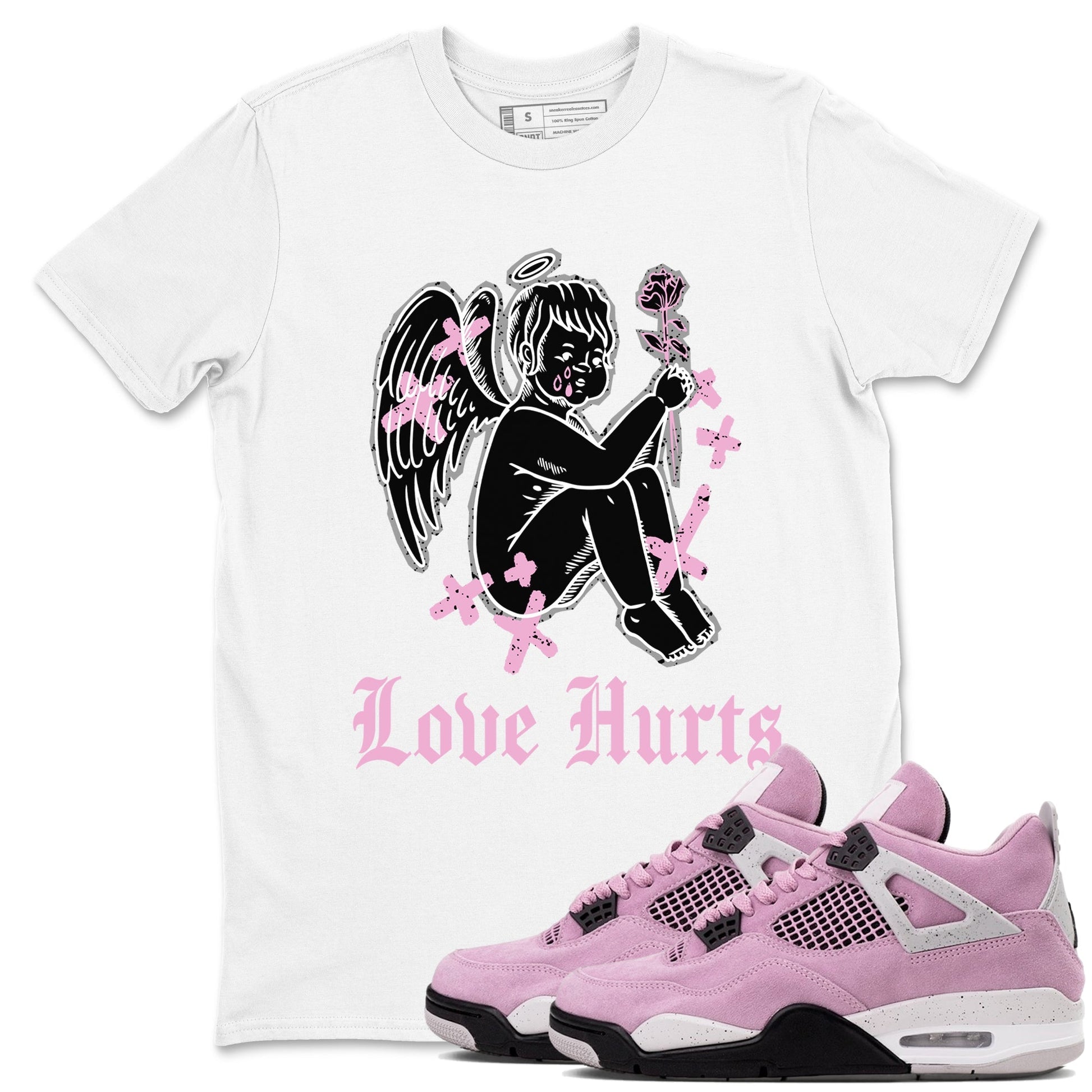 Love Hurts Sneaker Tees - Air Jordan 4 Orchid