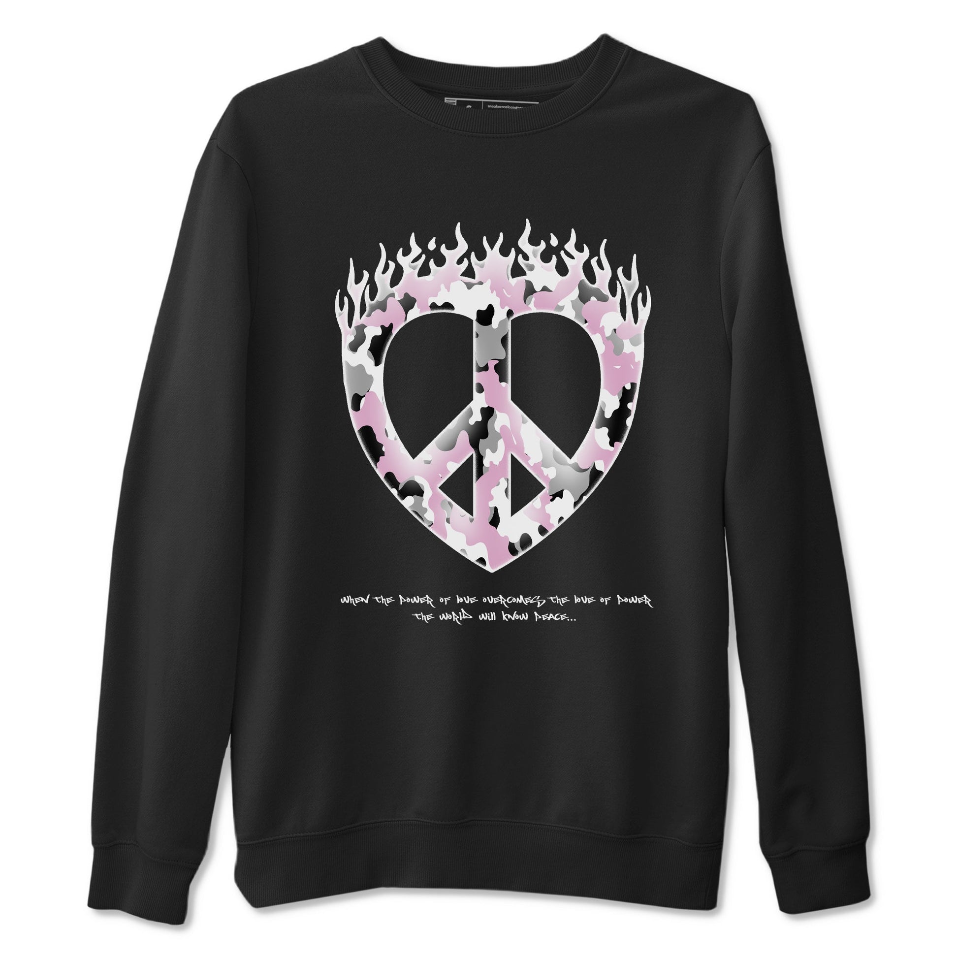 Love Peace Sneaker Tees - Air Jordan 4 Orchid