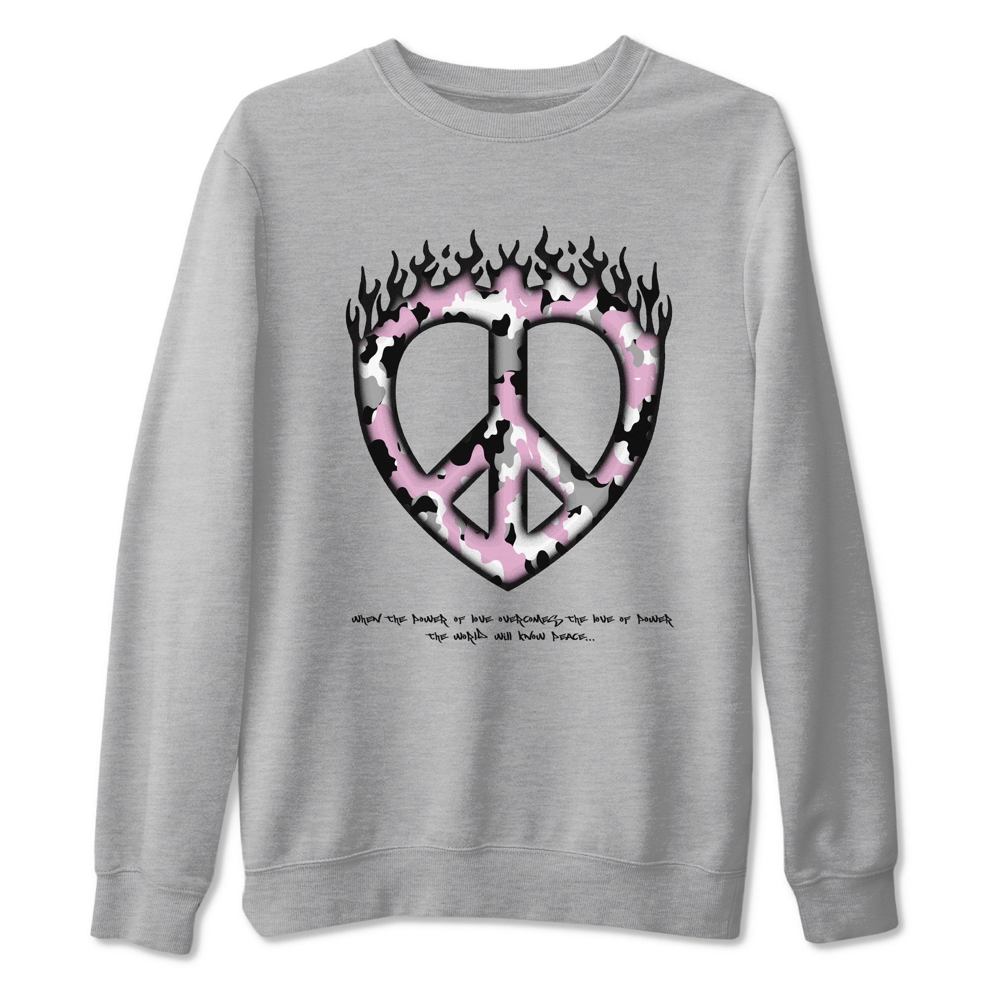 Love Peace Sneaker Tees - Air Jordan 4 Orchid