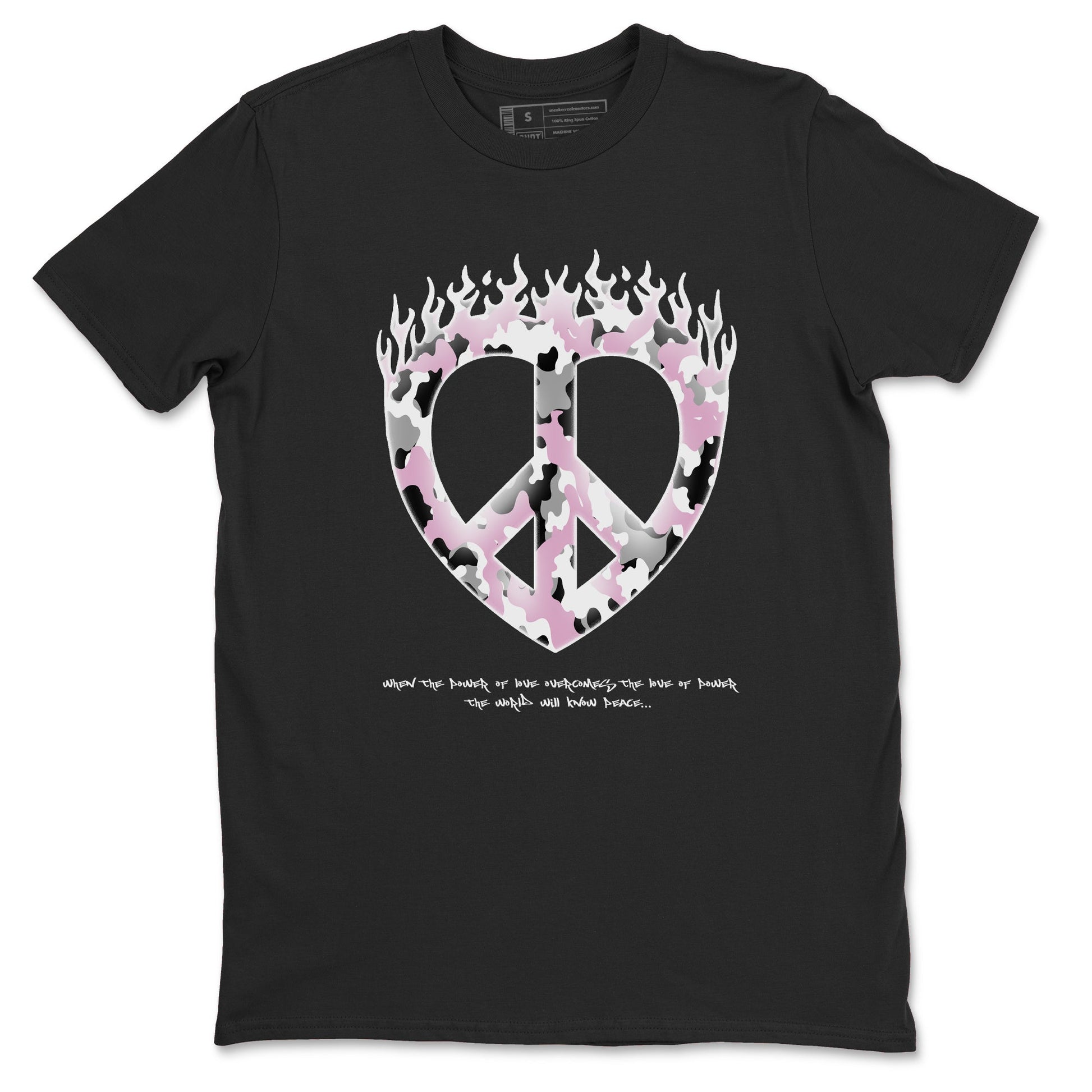 Love Peace Sneaker Tees - Air Jordan 4 Orchid
