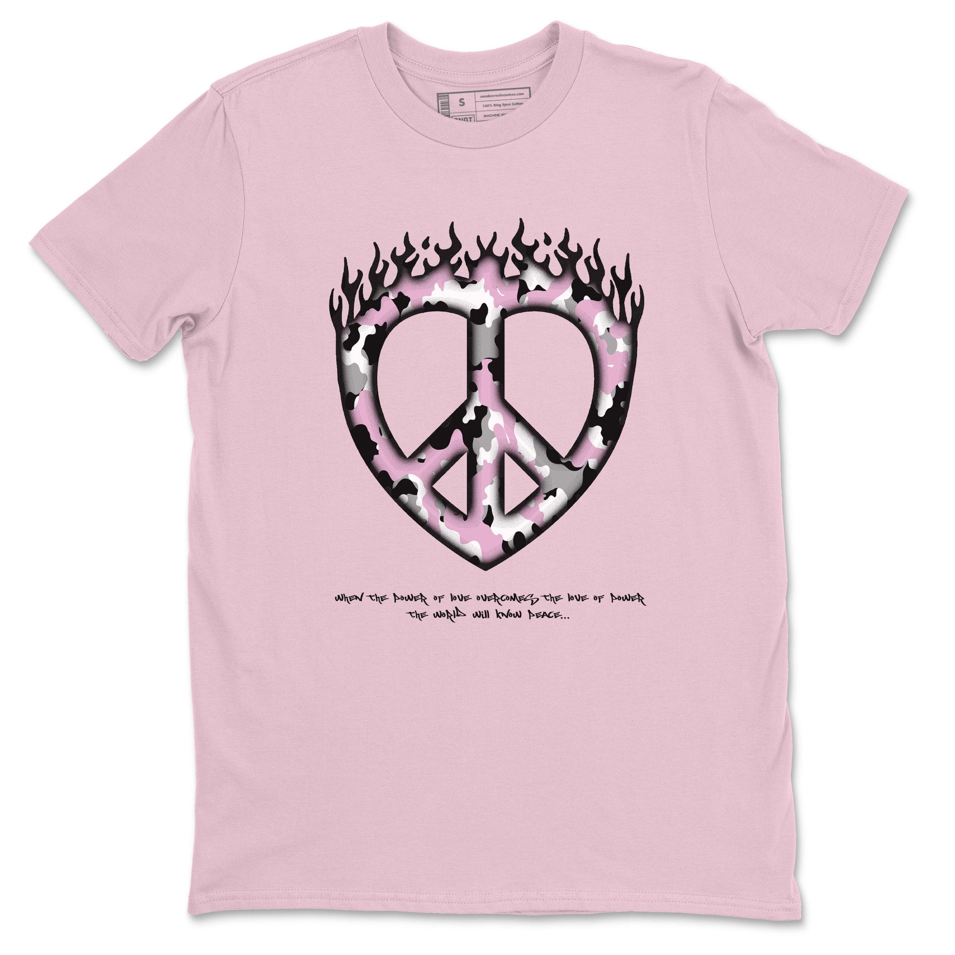 Love Peace Sneaker Tees - Air Jordan 4 Orchid