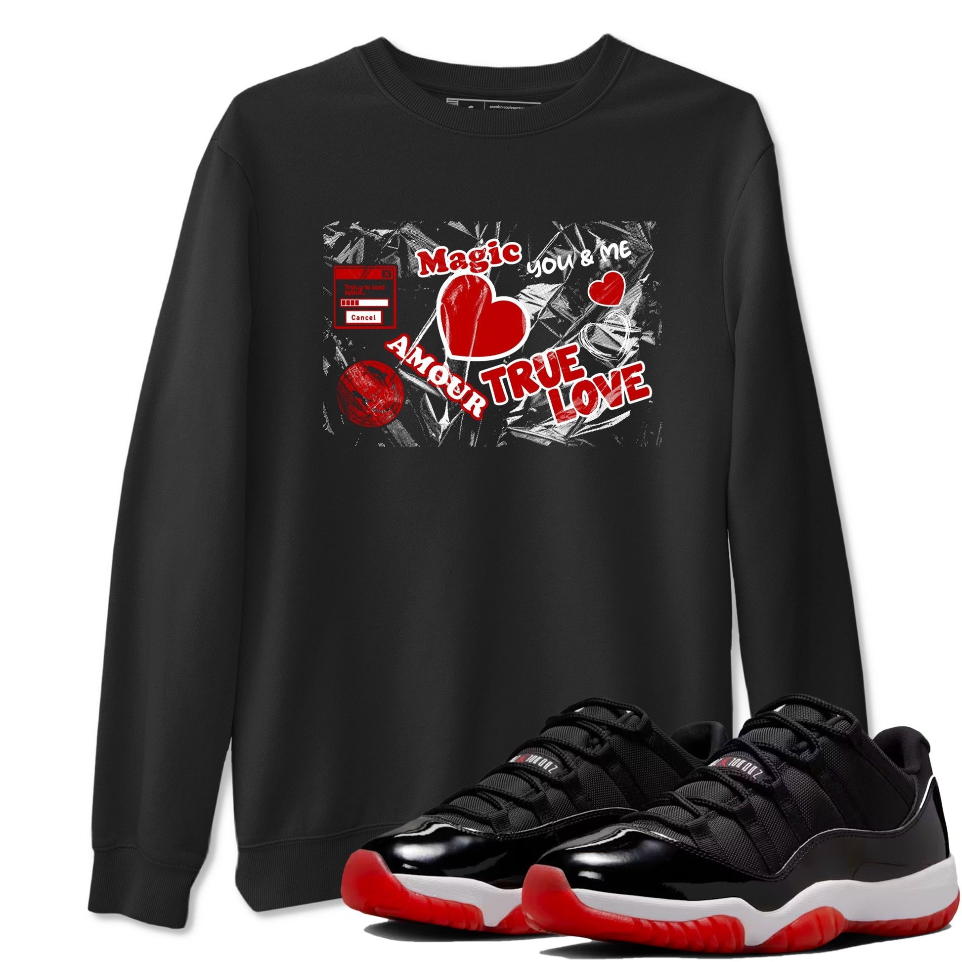 Love Under Wraps Sneaker Tees - Air Jordan 11 Bred