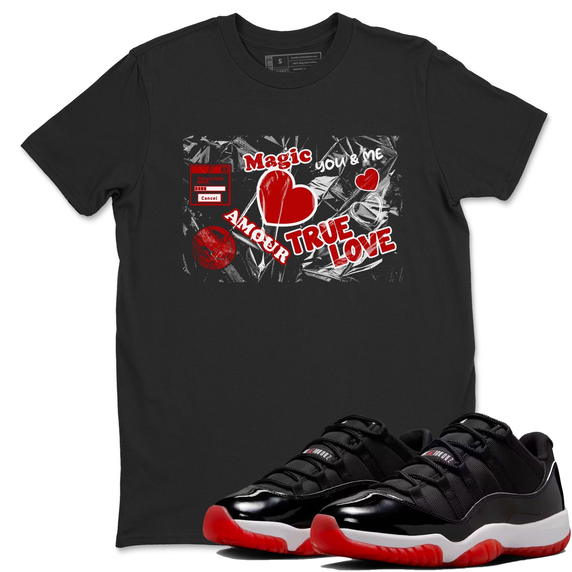 Love Under Wraps Sneaker Tees - Air Jordan 11 Bred
