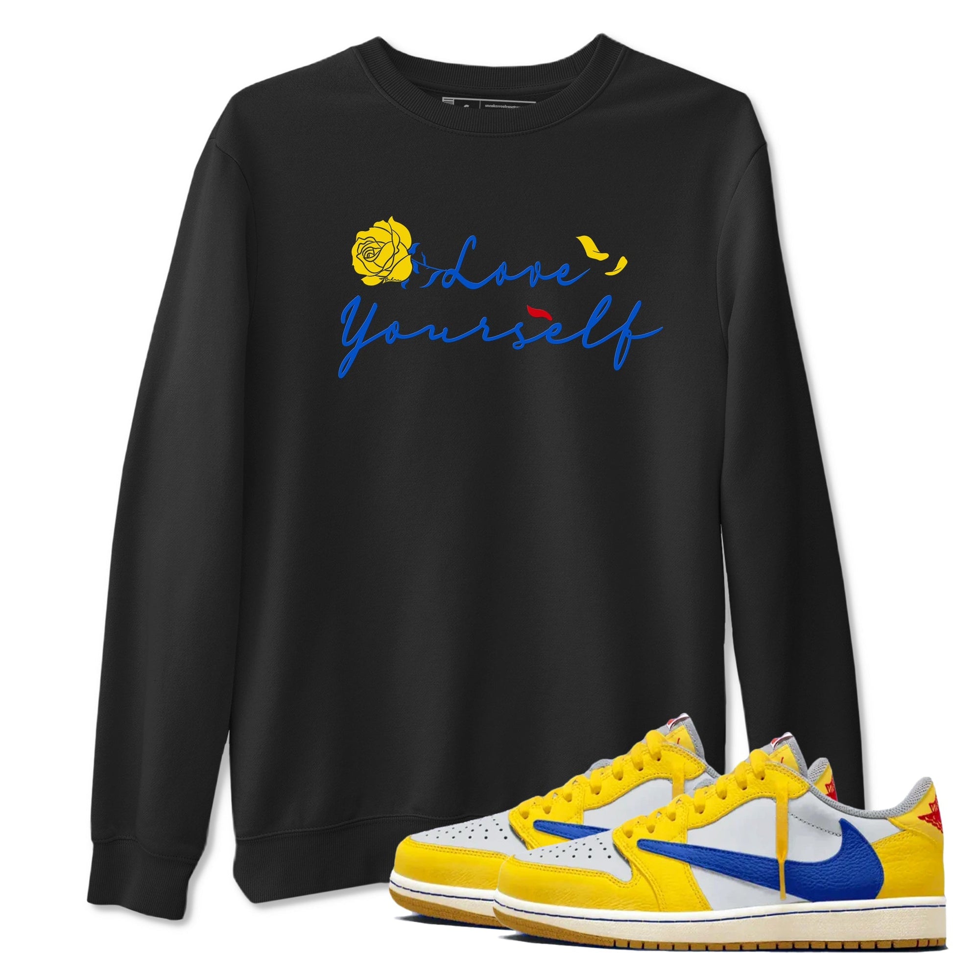 Love Yourself Sneaker Tees - Air Jordan 1 Travis Scott Canary