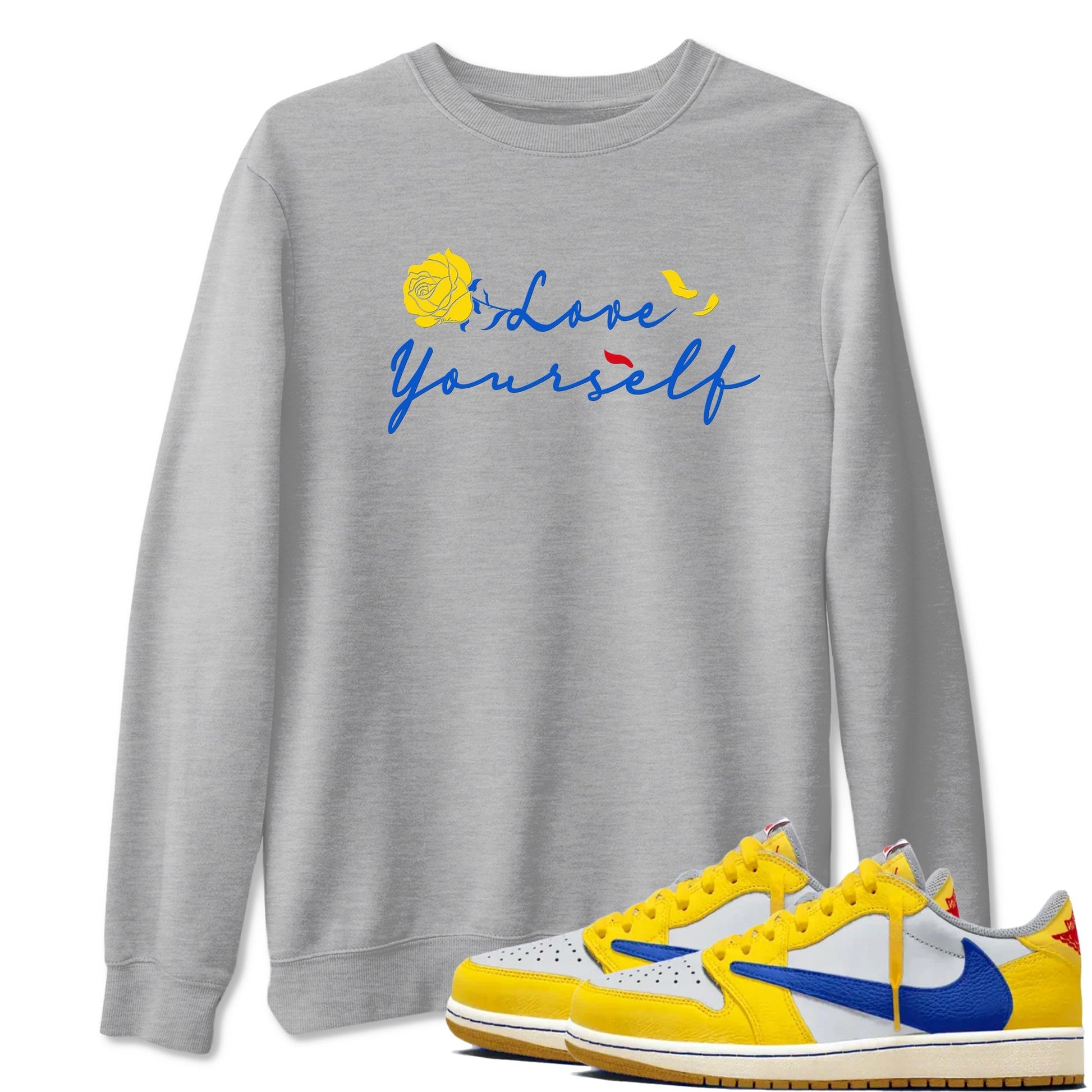 Love Yourself Sneaker Tees - Air Jordan 1 Travis Scott Canary