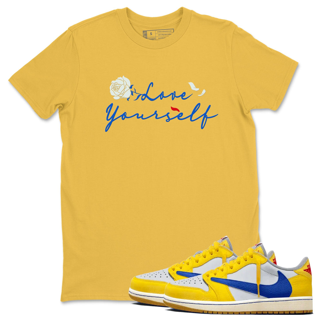 Love Yourself Sneaker Tees - Air Jordan 1 Travis Scott Canary