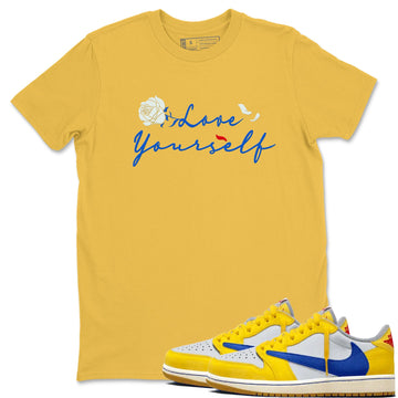 Love Yourself Sneaker Tees - Air Jordan 1 Travis Scott Canary