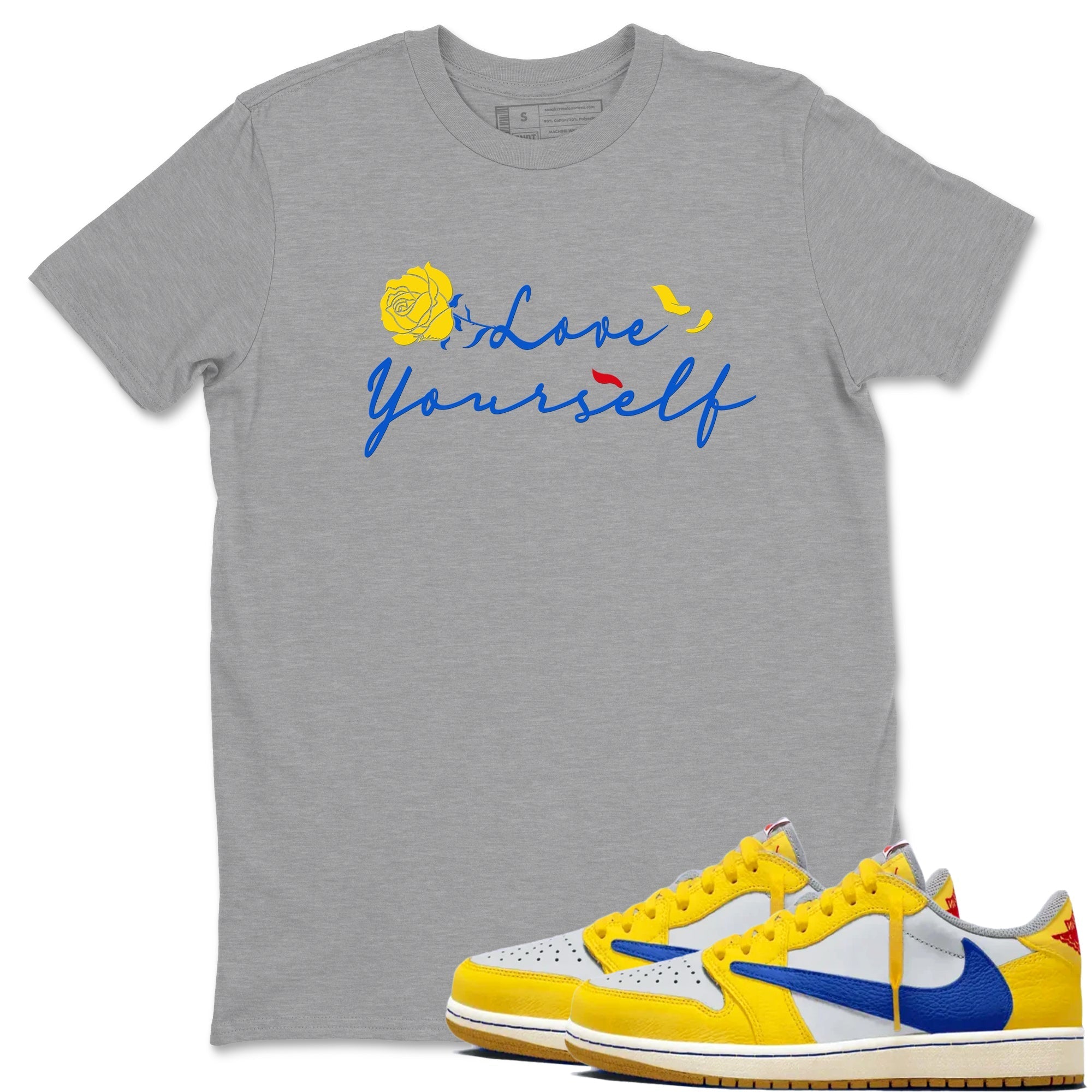 Love Yourself Sneaker Tees - Air Jordan 1 Travis Scott Canary