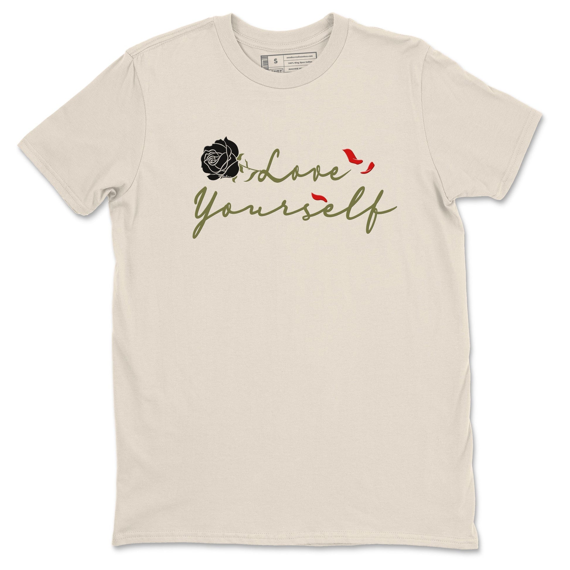 Love Yourself Sneaker Tees - Air Jordan 1 Travis Scott Medium Olive