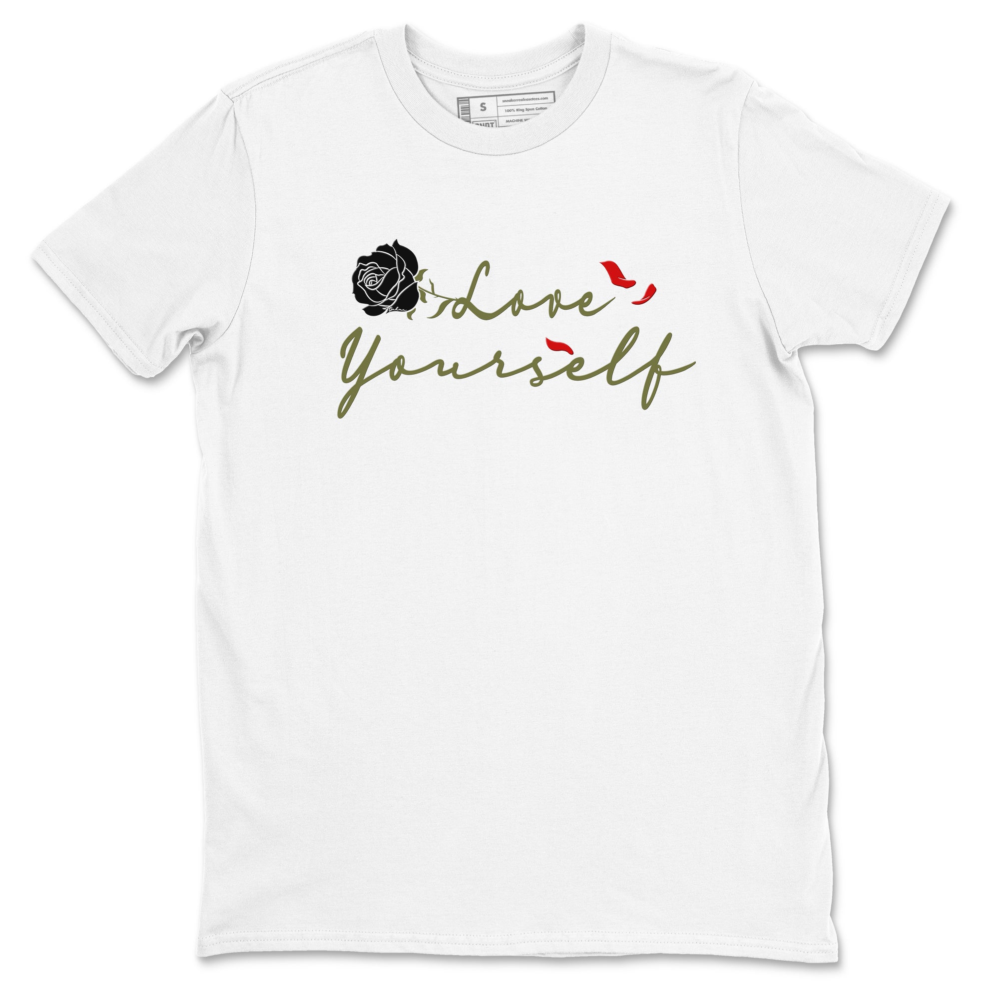 Love Yourself Sneaker Tees - Air Jordan 1 Travis Scott Medium Olive