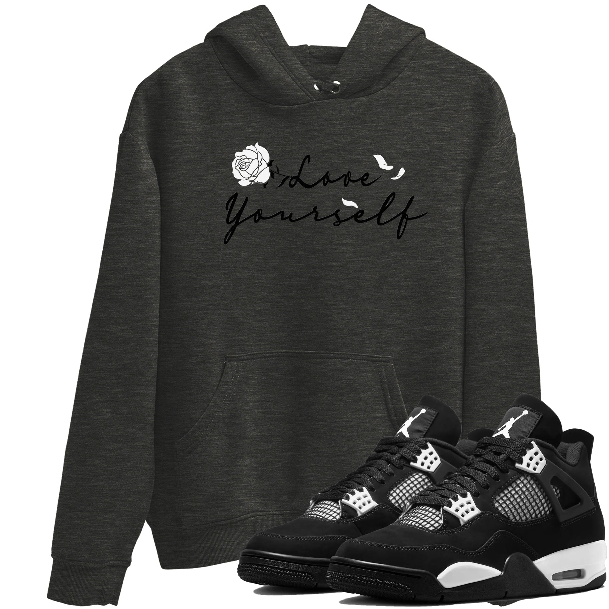 Love Yourself Sneaker Tees - Air Jordan 4 White Thunder
