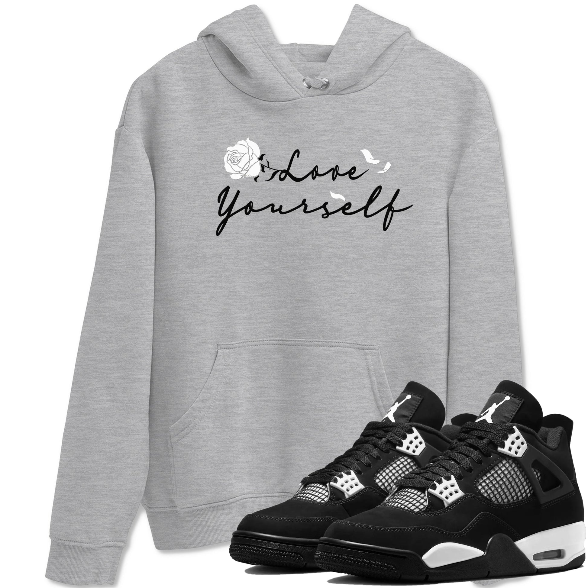 Love Yourself Sneaker Tees - Air Jordan 4 White Thunder
