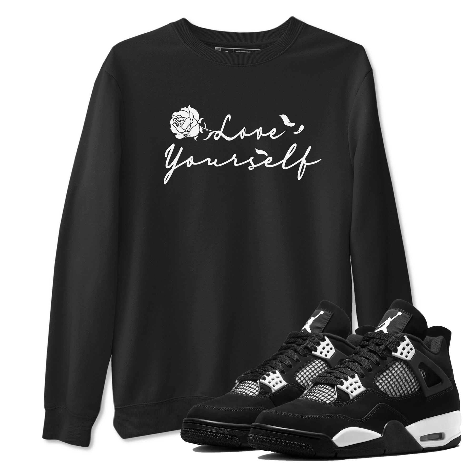 Love Yourself Sneaker Tees - Air Jordan 4 White Thunder