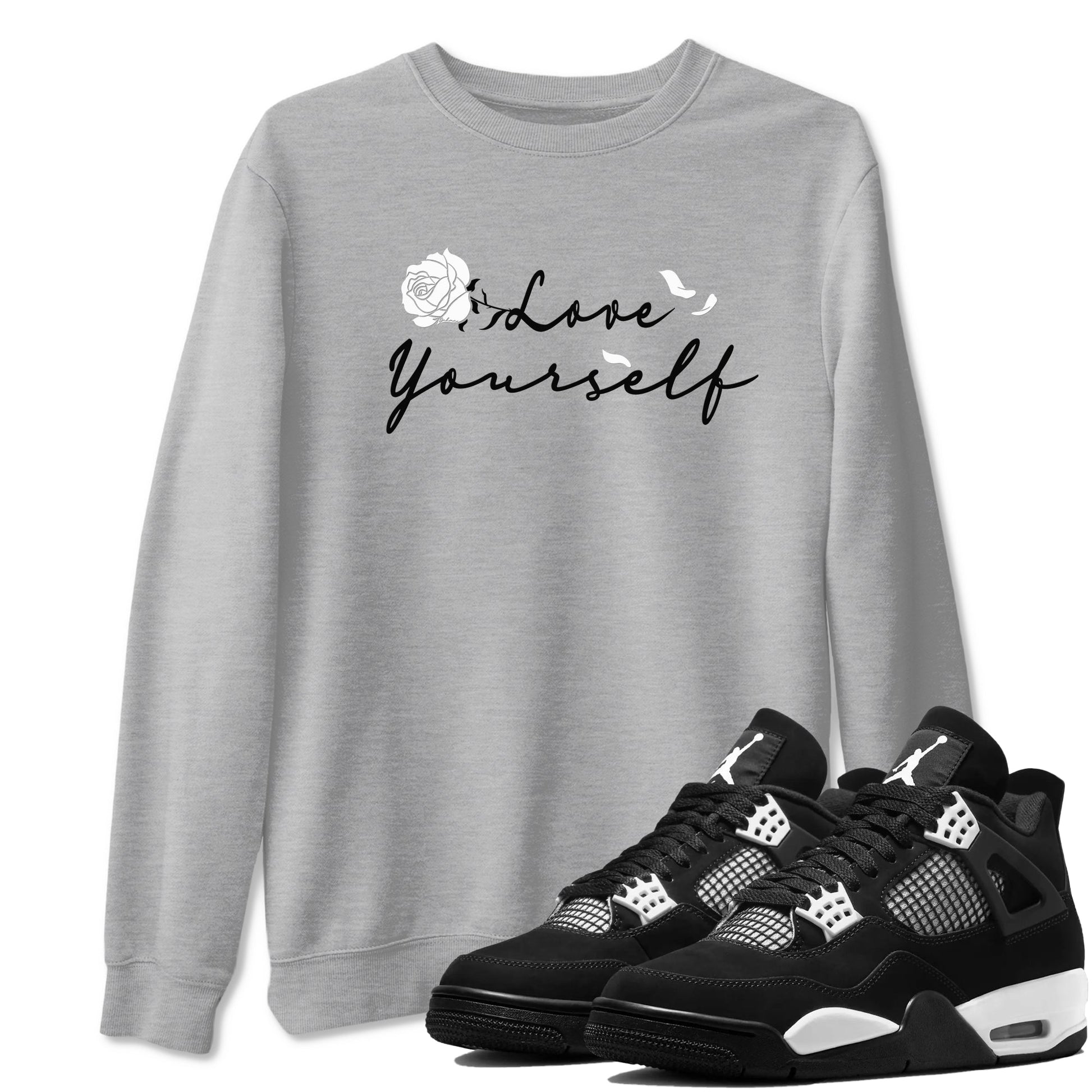 Love Yourself Sneaker Tees - Air Jordan 4 White Thunder