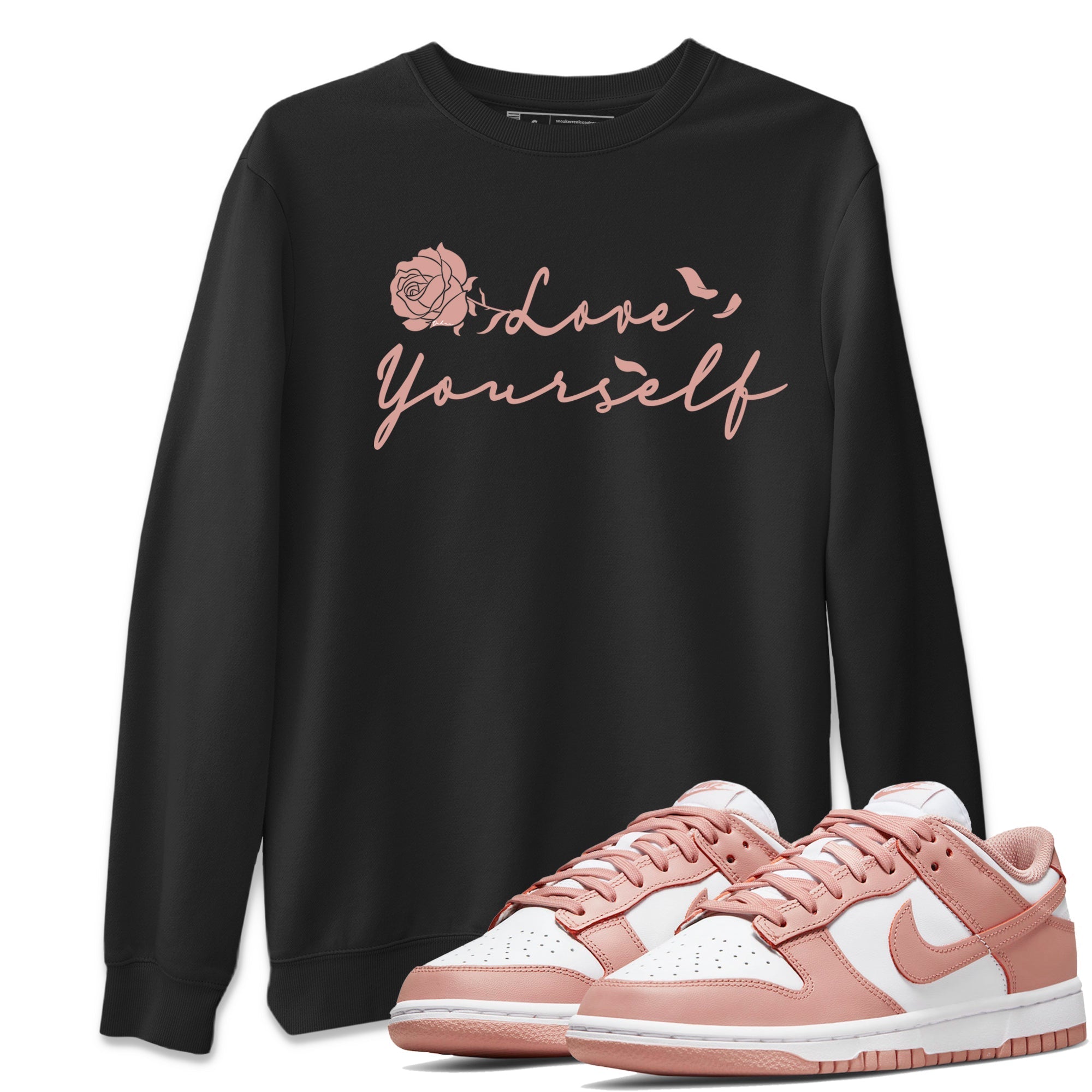 Love Yourself Sneaker Tee - Dunk Rose Whisper