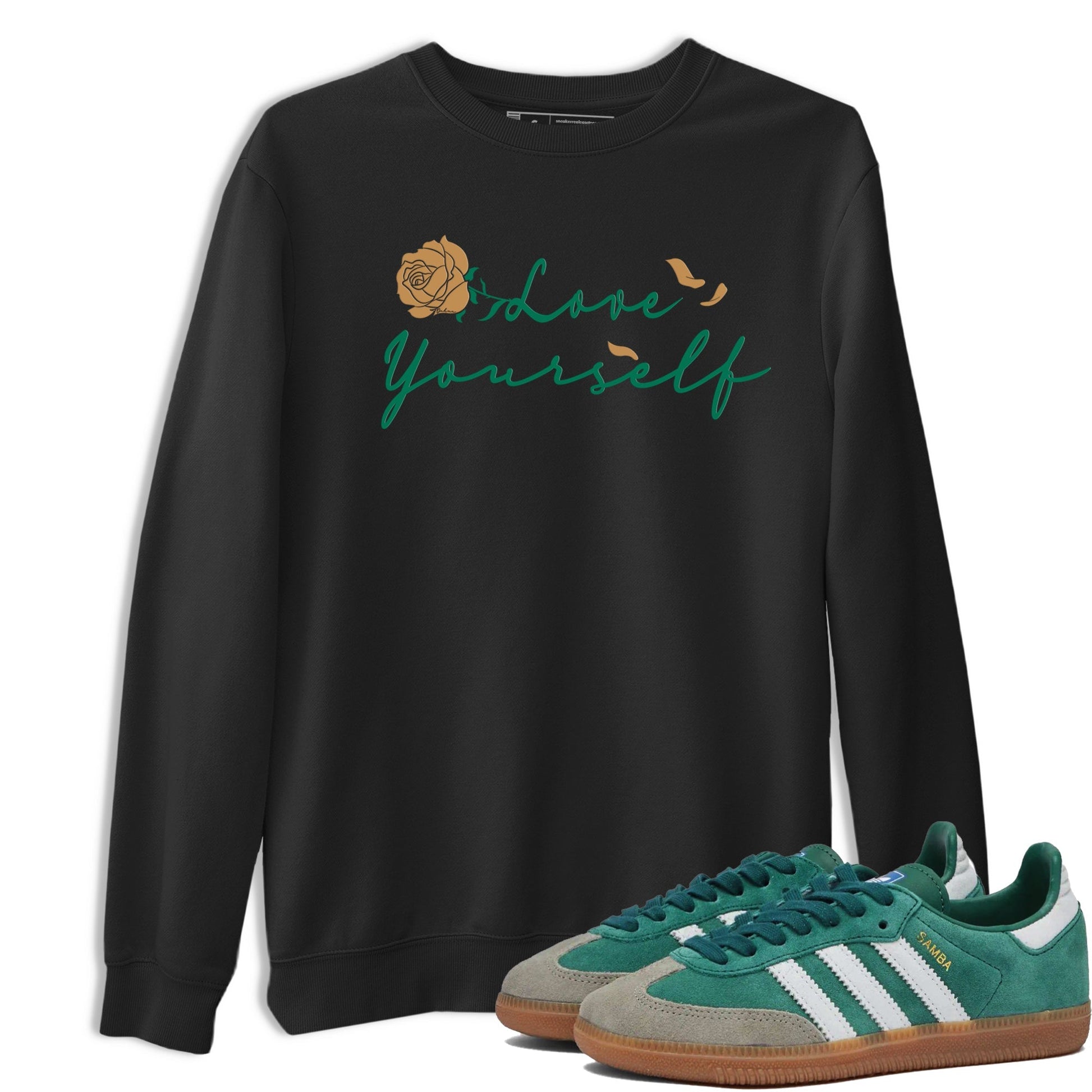 Love Yourself Sneaker Tee - Samba Collegiate Green Gum