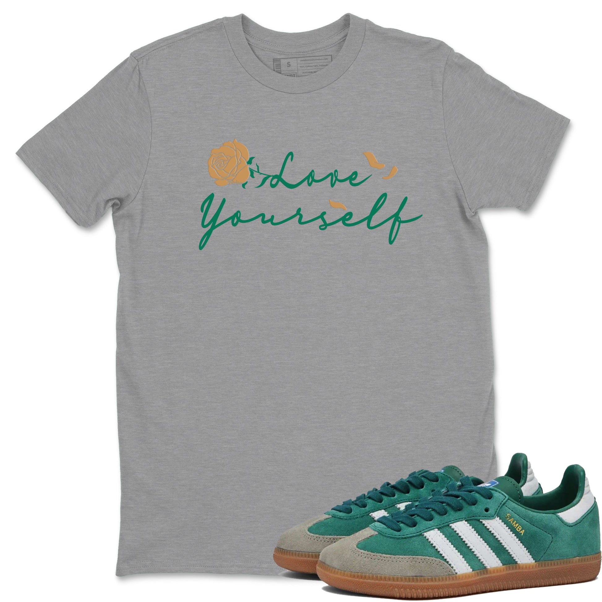 Love Yourself Sneaker Tee - Samba Collegiate Green Gum