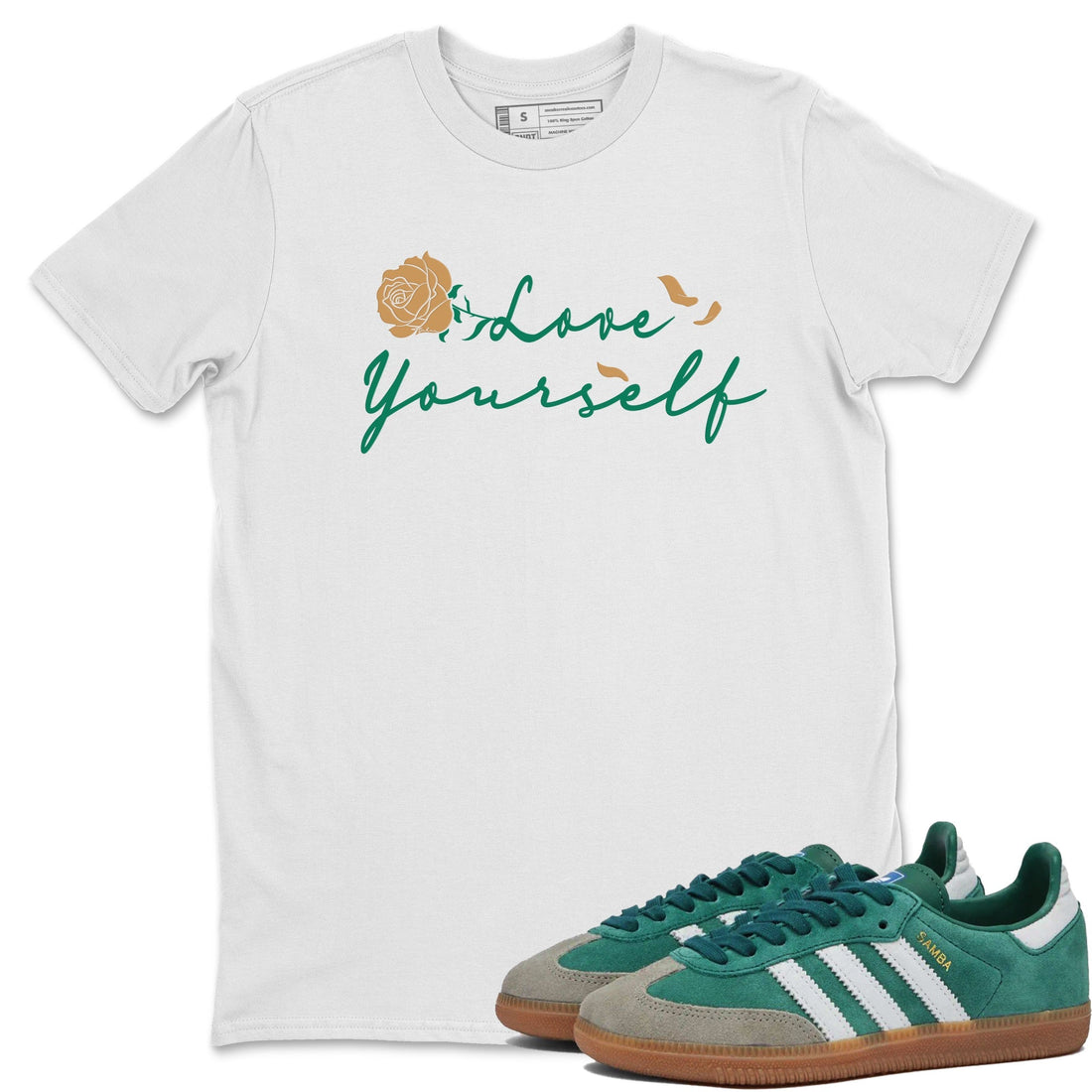 Love Yourself Sneaker Tee - Samba Collegiate Green Gum