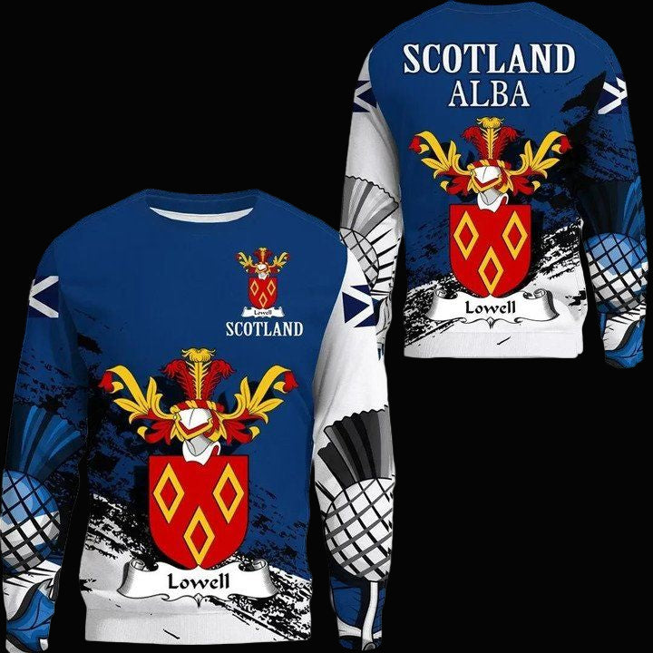 Lowell Scottish Family Crest Scotland Special Sweater A7 ? Usalast