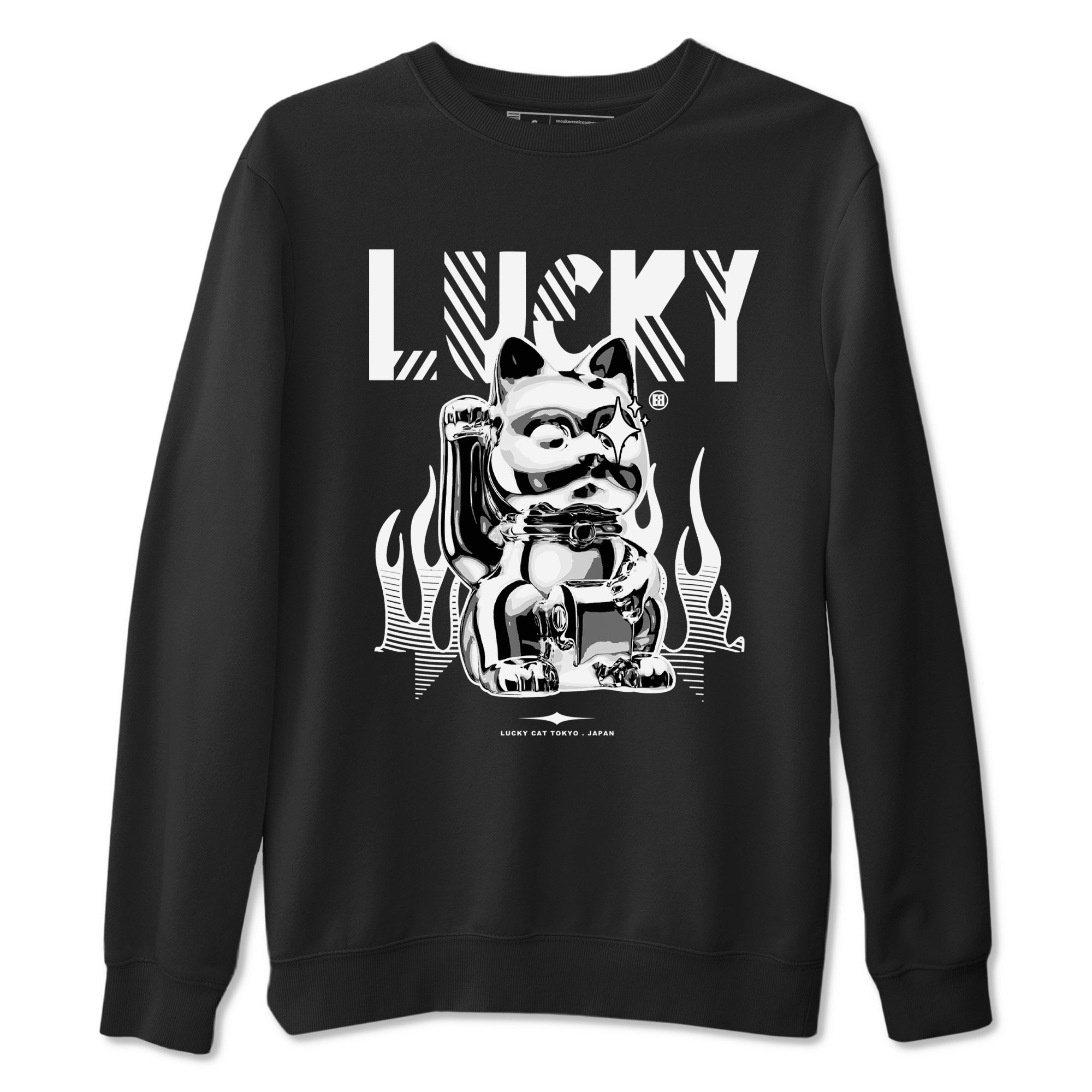 Lucky Cat Sneaker Tees - Air Jordan 4 White Thunder