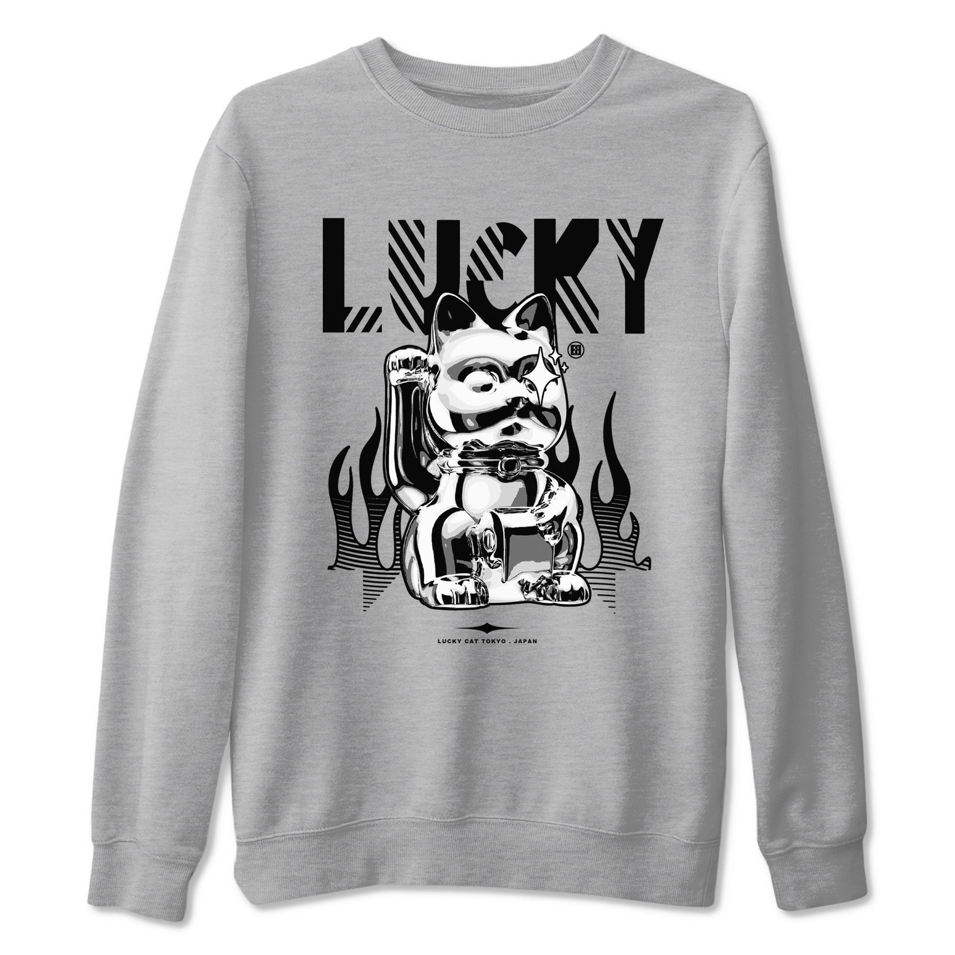 Lucky Cat Sneaker Tees - Air Jordan 4 White Thunder