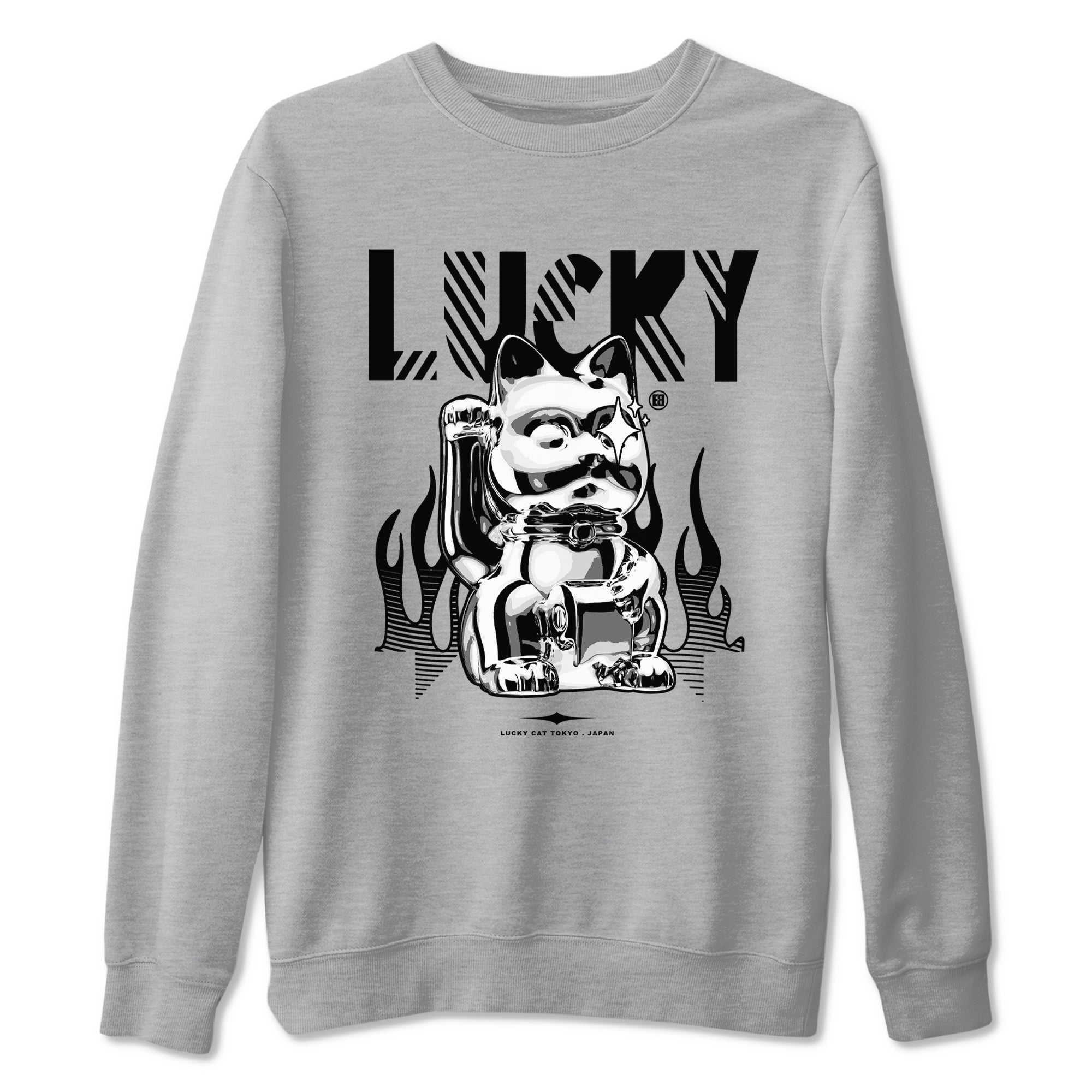 Lucky Cat Sneaker Tees - Air Jordan 4 White Thunder