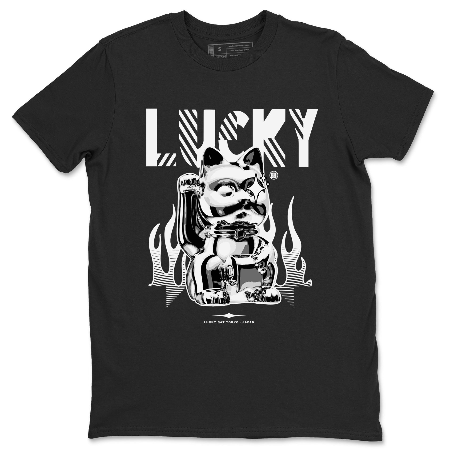 Lucky Cat Sneaker Tees - Air Jordan 4 White Thunder