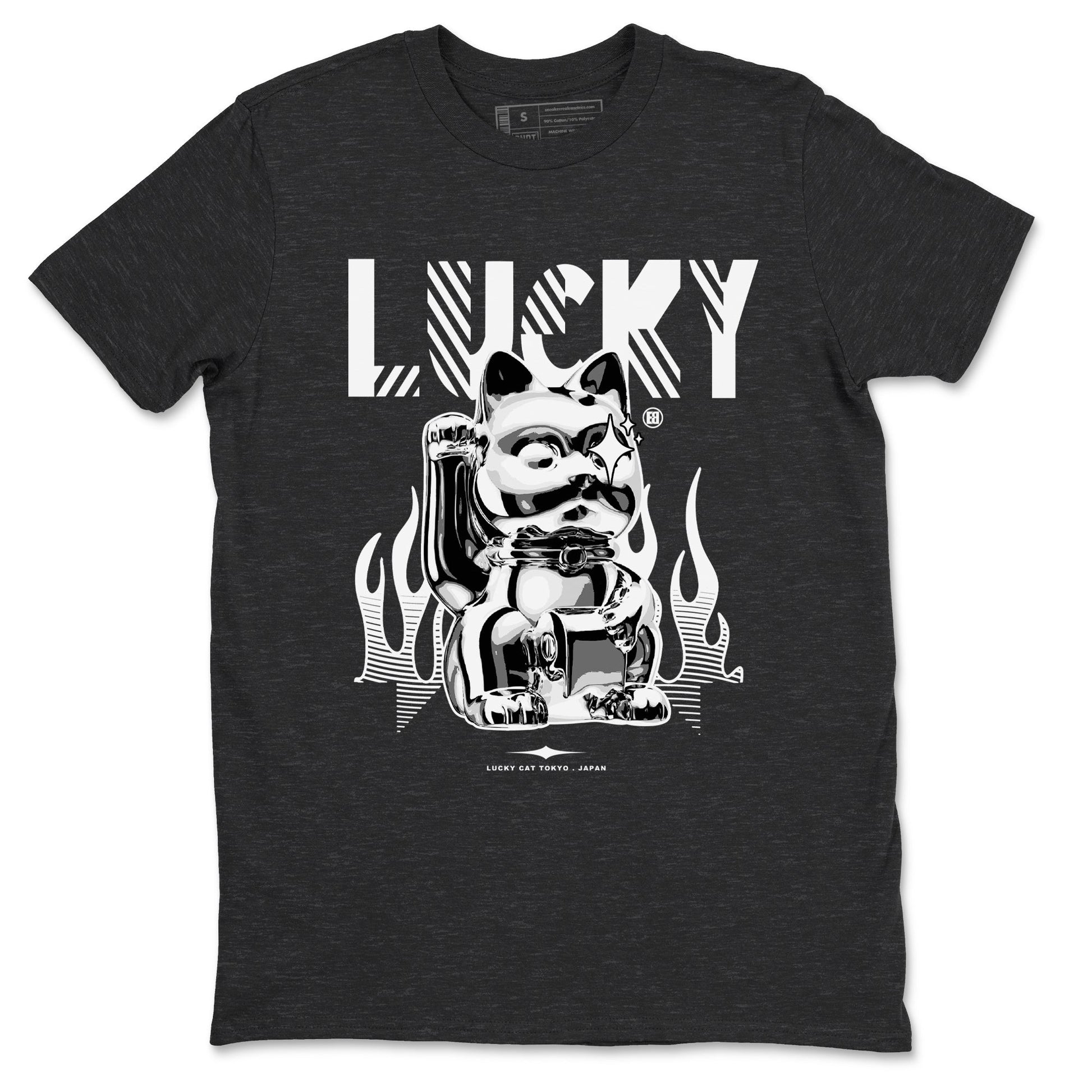 Lucky Cat Sneaker Tees - Air Jordan 4 White Thunder