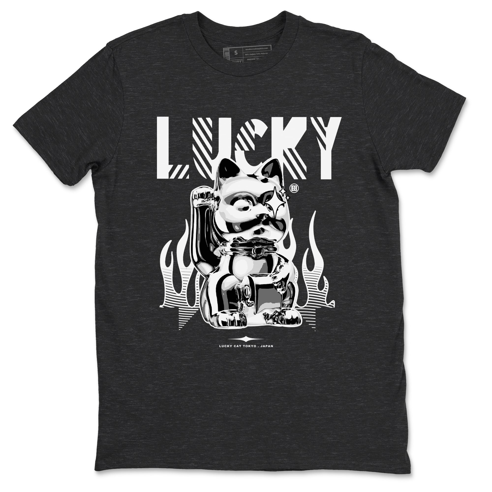 Lucky Cat Sneaker Tees - Air Jordan 4 White Thunder