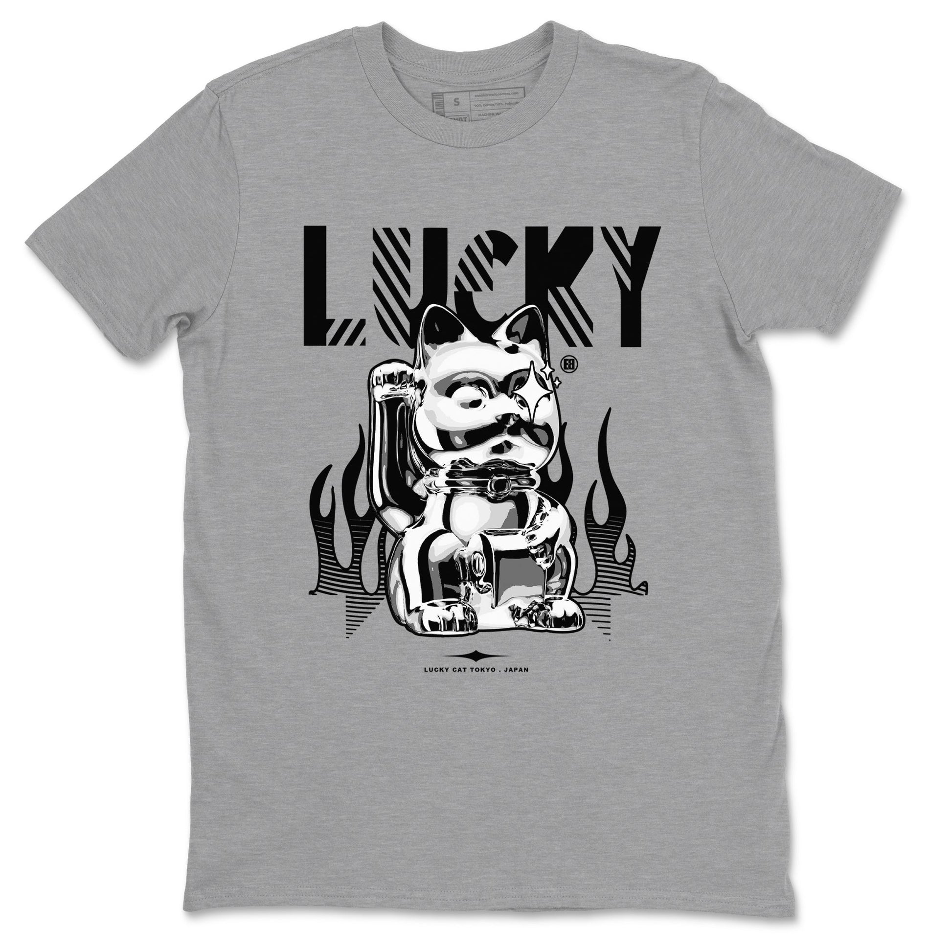 Lucky Cat Sneaker Tees - Air Jordan 4 White Thunder