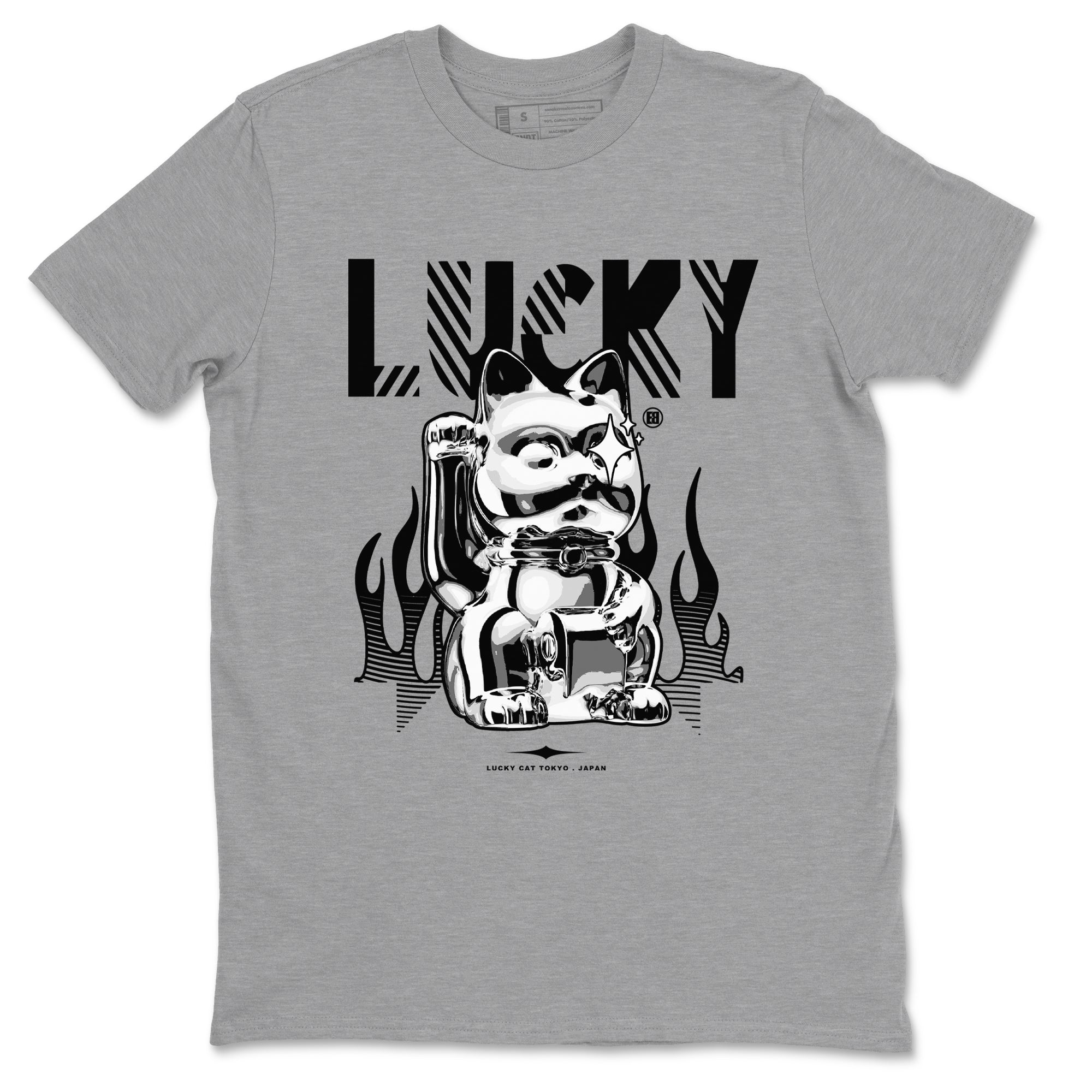 Lucky Cat Sneaker Tees - Air Jordan 4 White Thunder