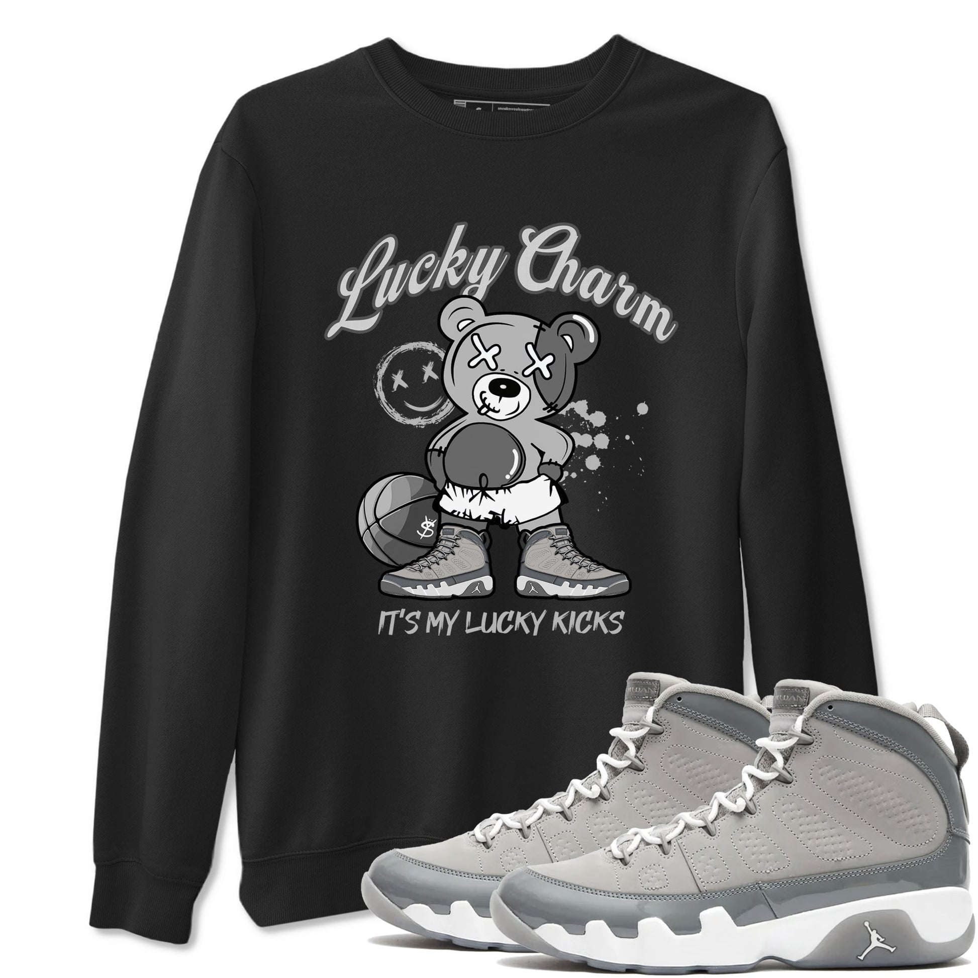 Lucky Charm Sneaker Tees - Air Jordan 9 Cool Grey