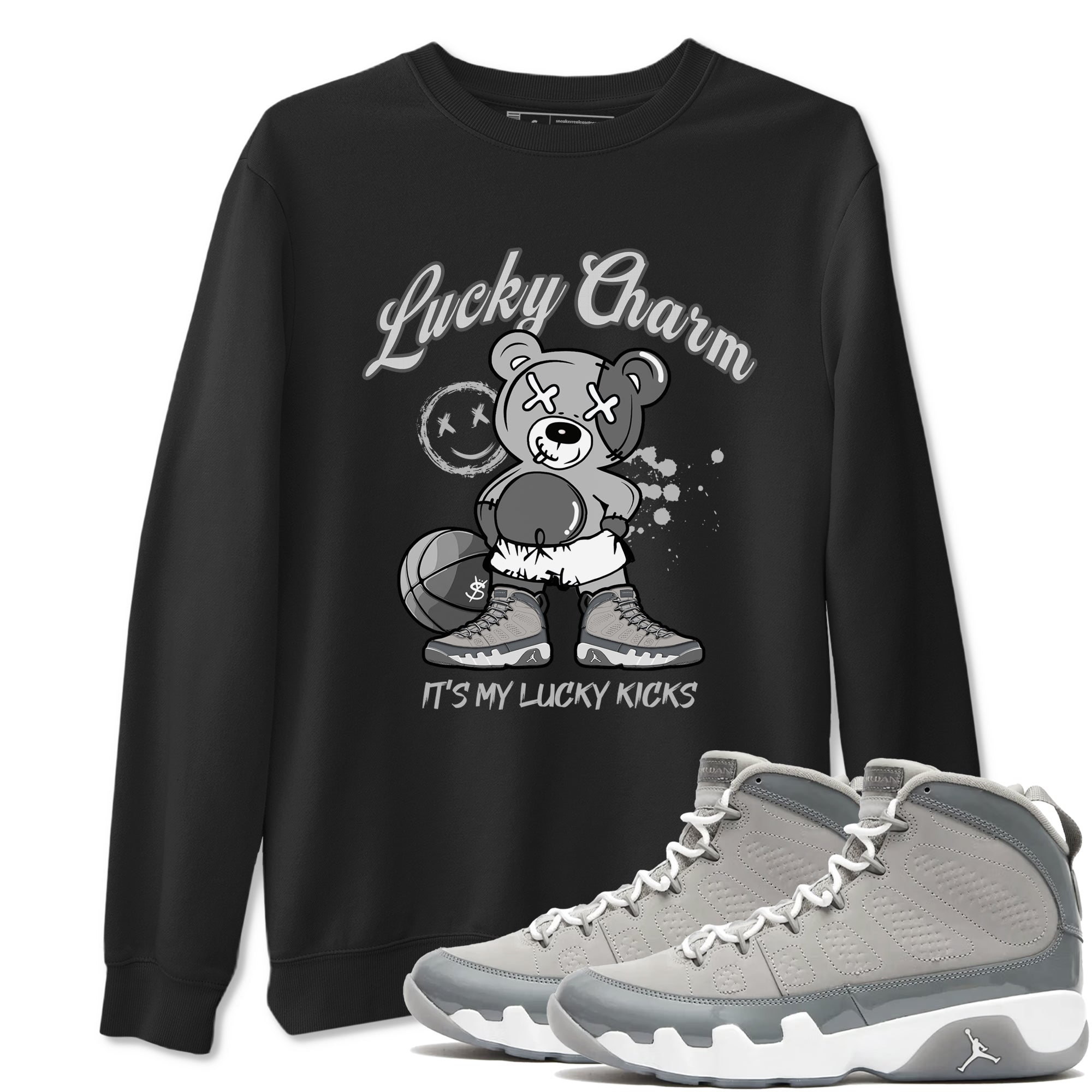 Lucky Charm Sneaker Tees - Air Jordan 9 Cool Grey