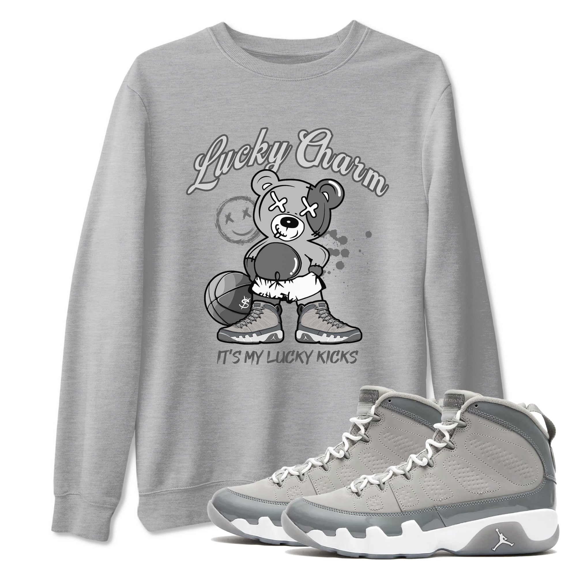 Lucky Charm Sneaker Tees - Air Jordan 9 Cool Grey