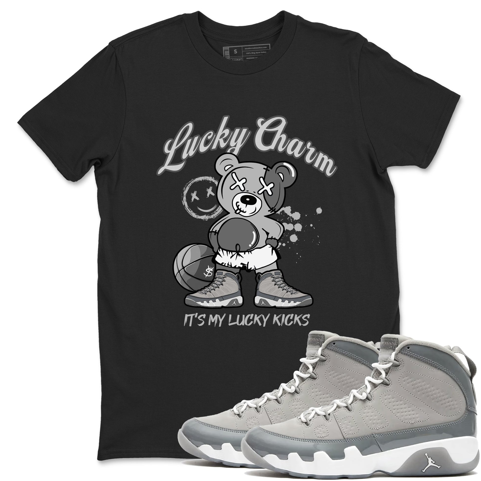 Lucky Charm Sneaker Tees - Air Jordan 9 Cool Grey