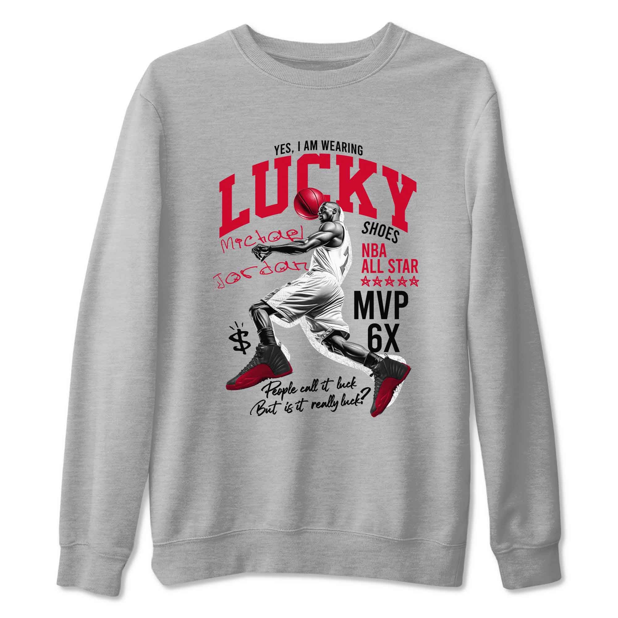 Lucky Player Sneaker Tees - Air Jordan 12 Flu Game