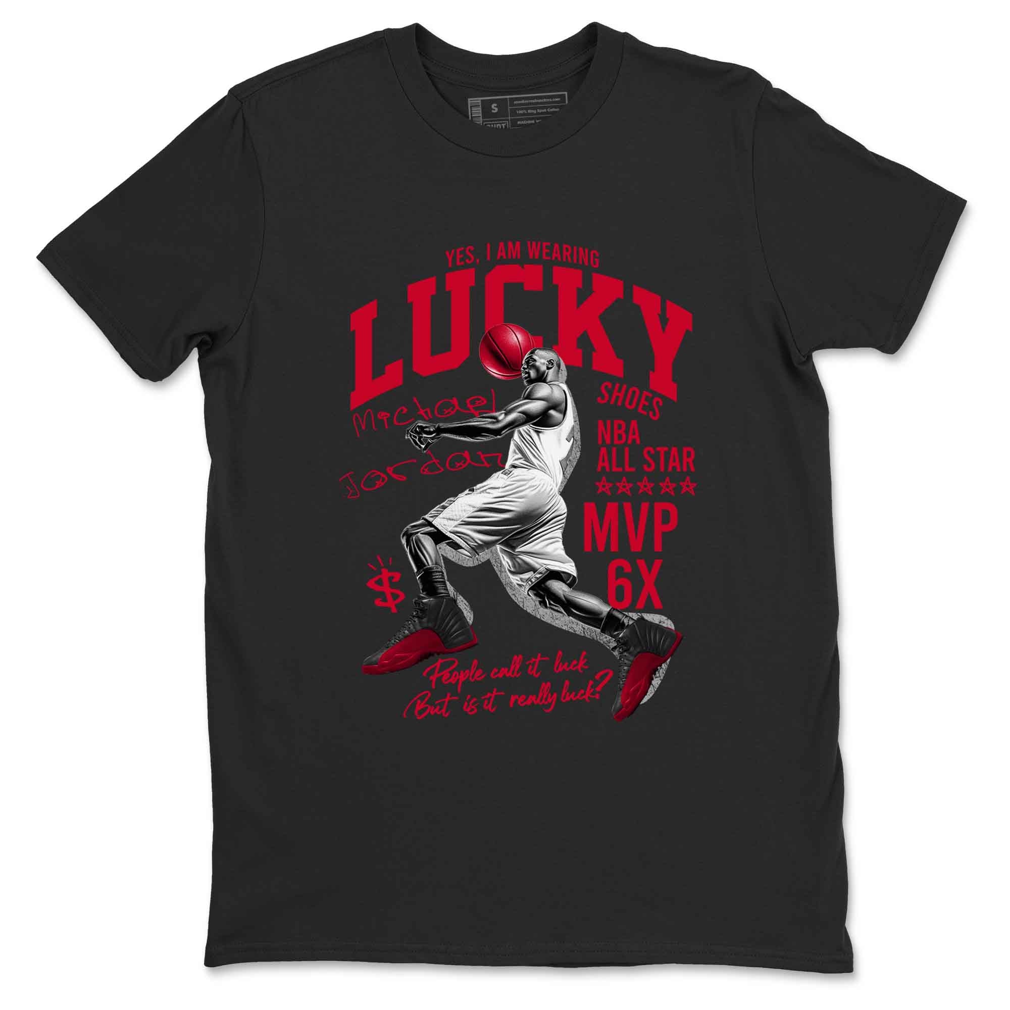 Lucky Player Sneaker Tees - Air Jordan 12 Flu Game