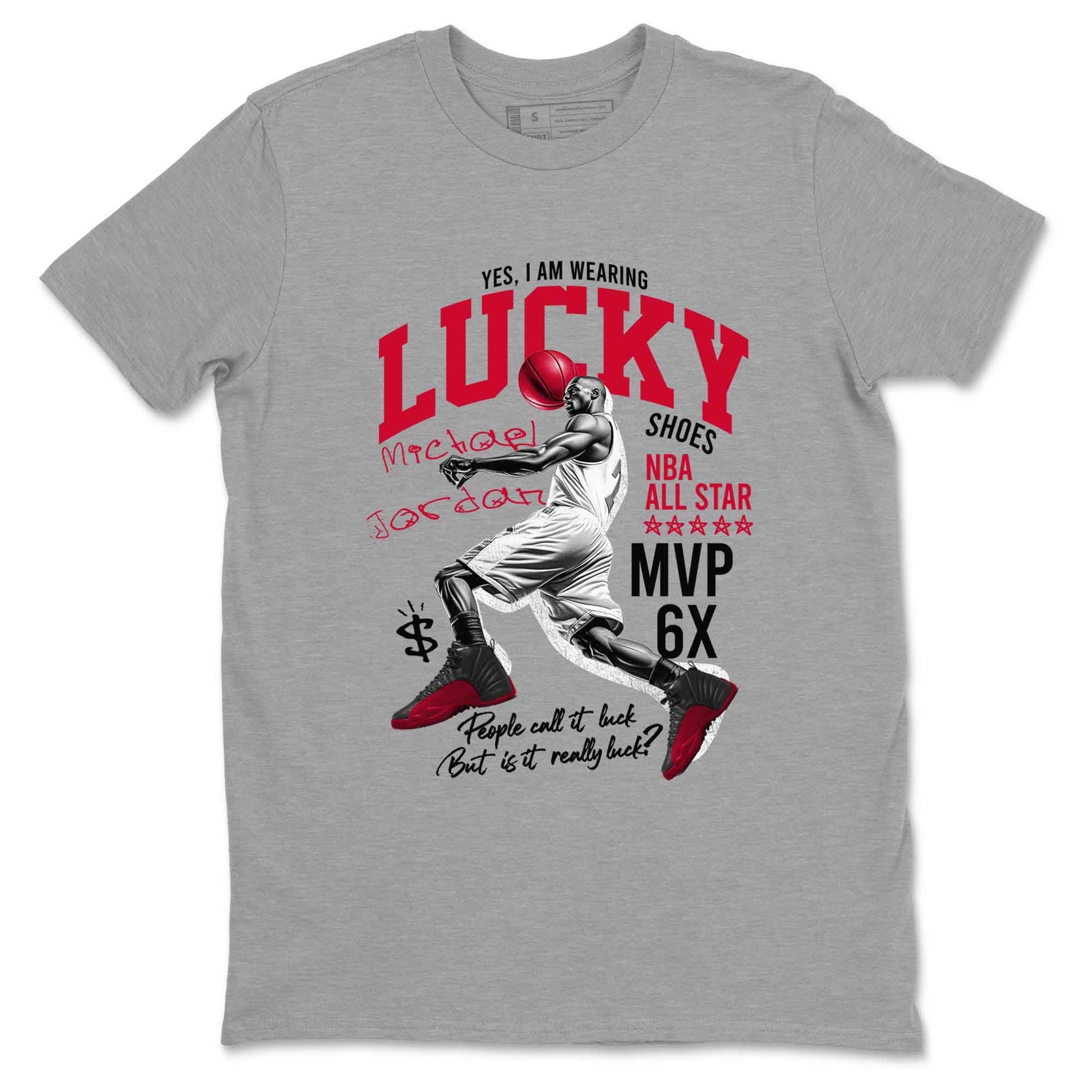 Lucky Player Sneaker Tees - Air Jordan 12 Flu Game