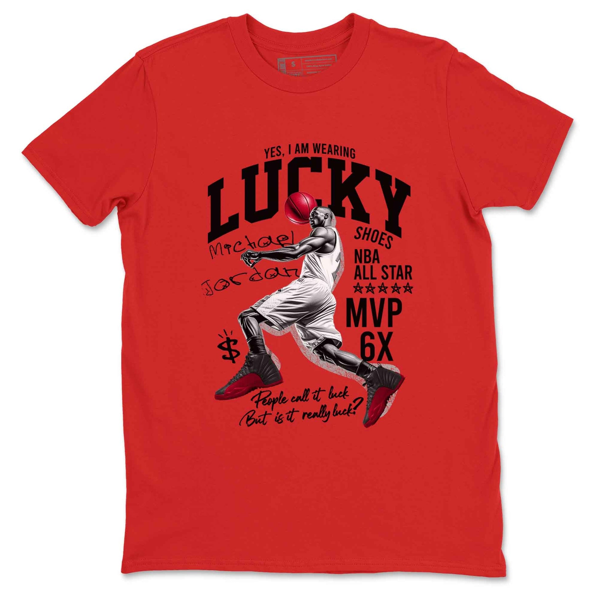 Lucky Player Sneaker Tees - Air Jordan 12 Flu Game