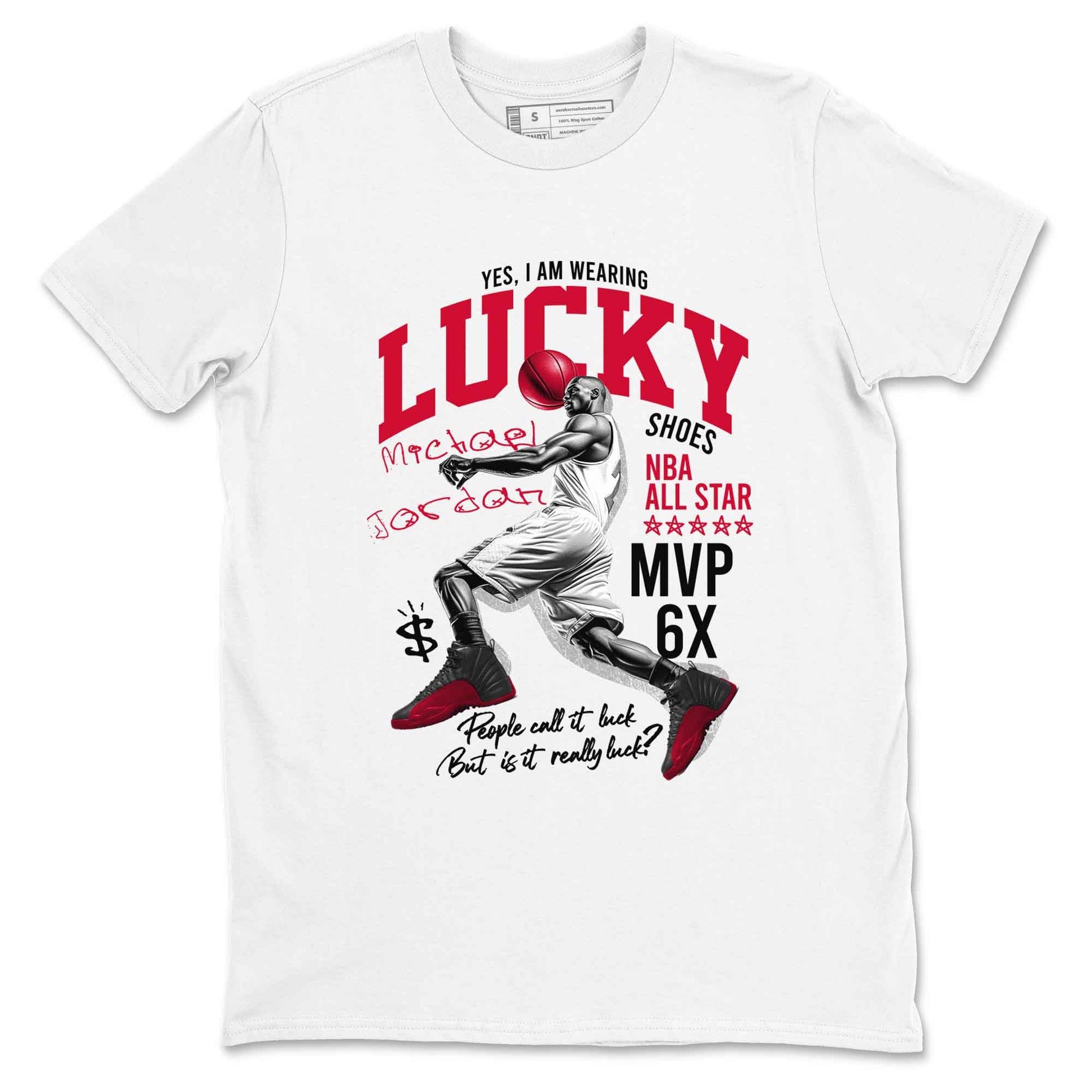 Lucky Player Sneaker Tees - Air Jordan 12 Flu Game