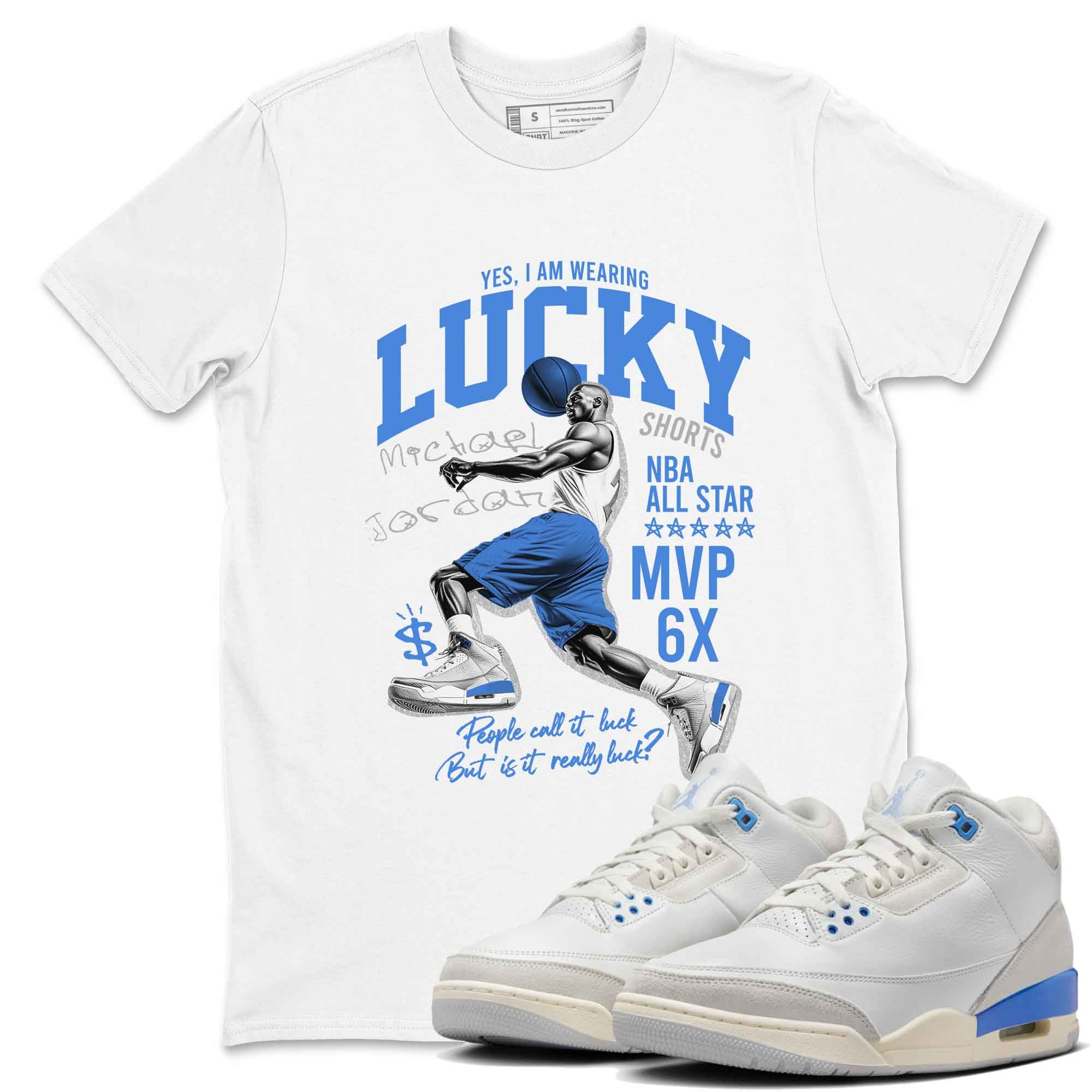 Lucky Player Sneaker Tees - Air Jordan 3 Lucky Shorts