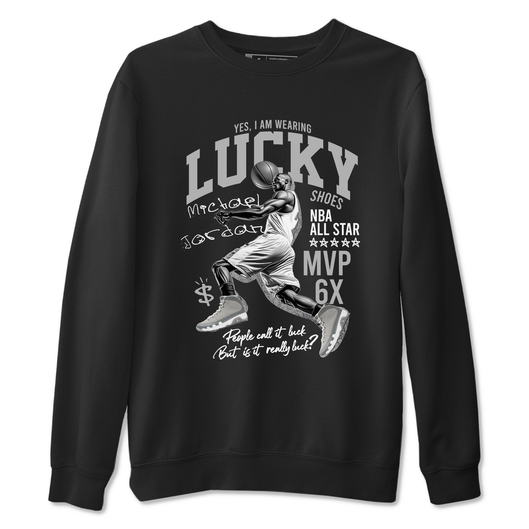 Lucky Player Sneaker Tees - Air Jordan 9 Cool Grey