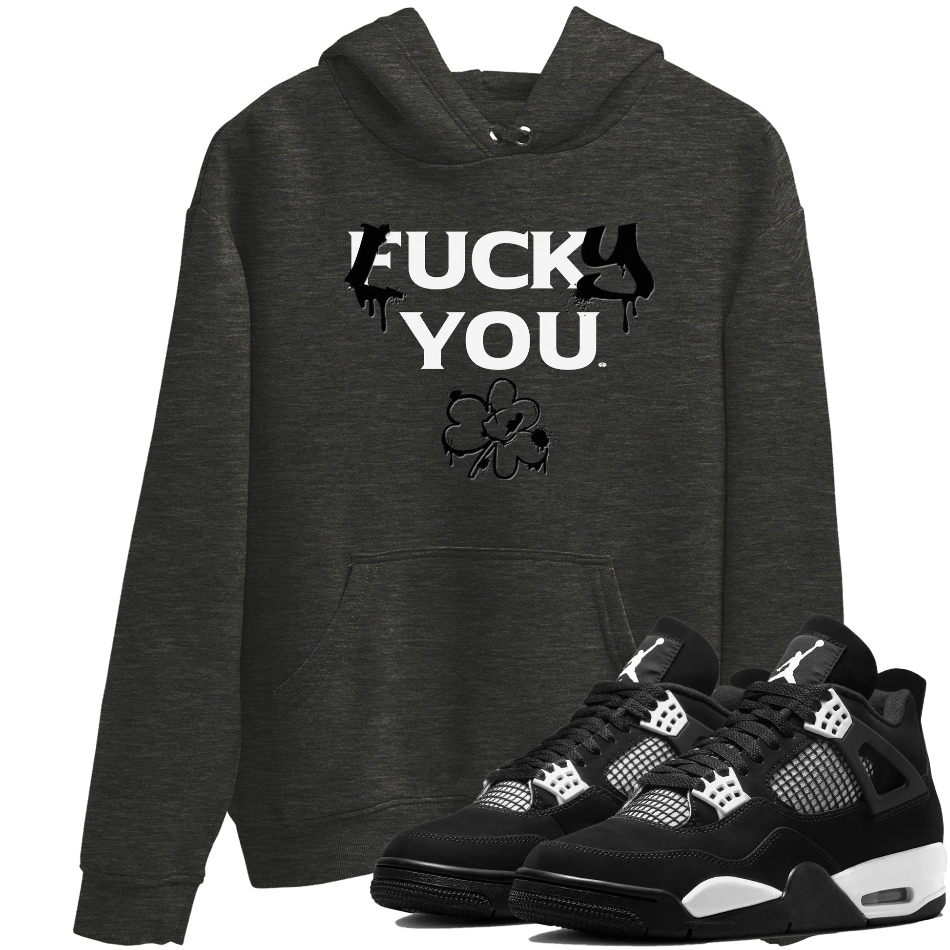 Lucky You Sneaker Tees - Air Jordan 4 White Thunder